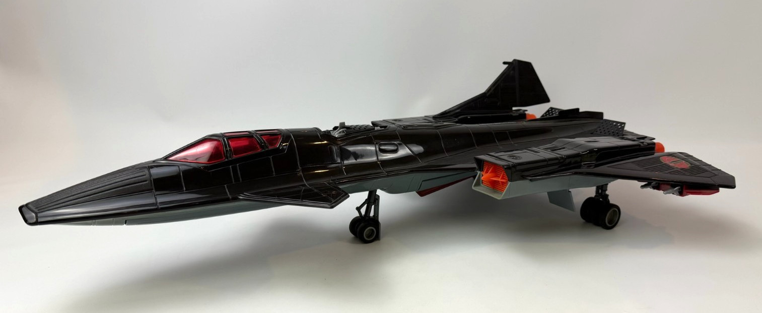 1986 Hasbro GI Joe Cobra Night Raven Jet Plane Incomplete SEE PHOTOS