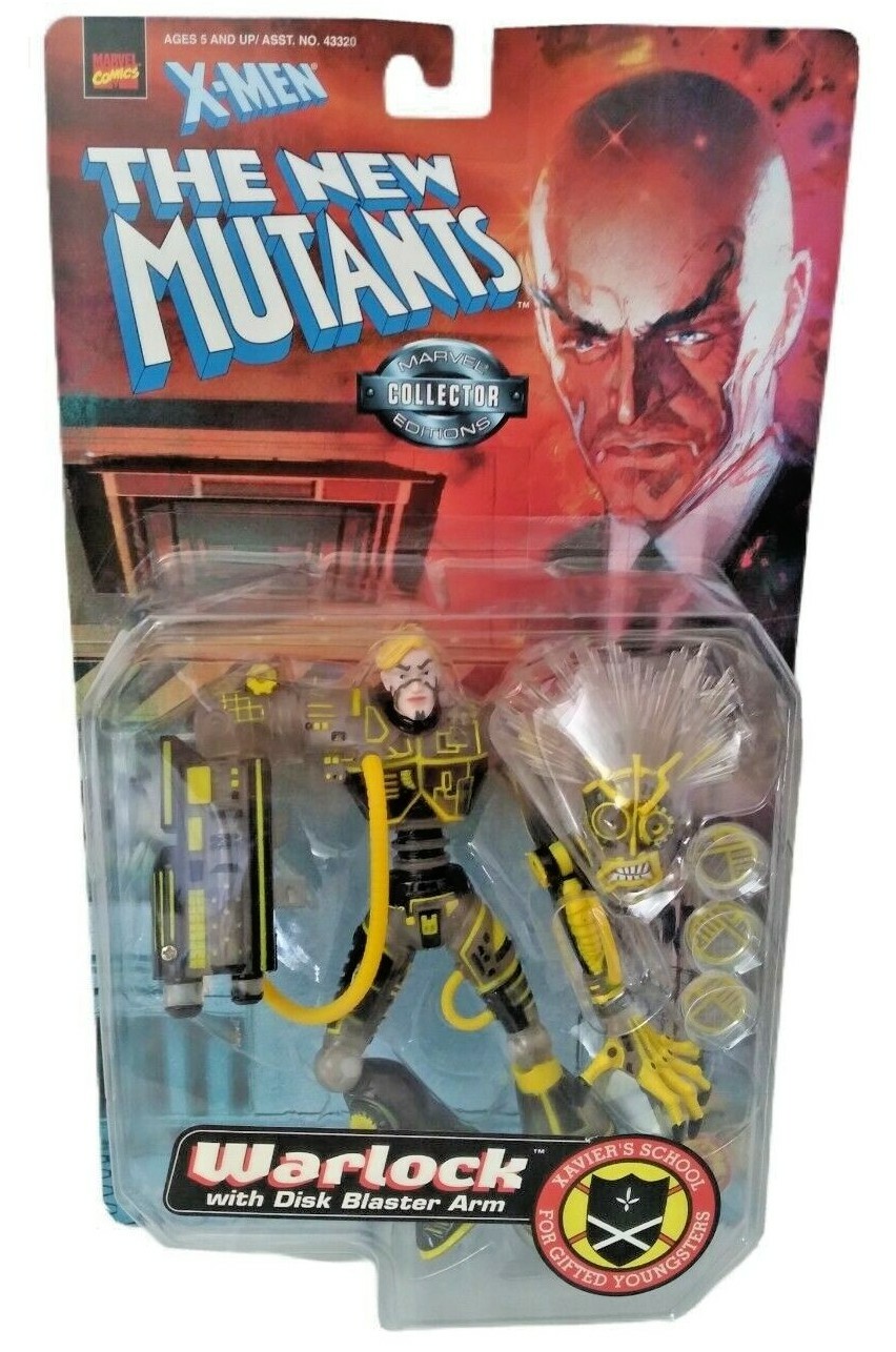 Vintage Warlock The New Mutants Collectors Edition with Disc Blaster Arms 1998