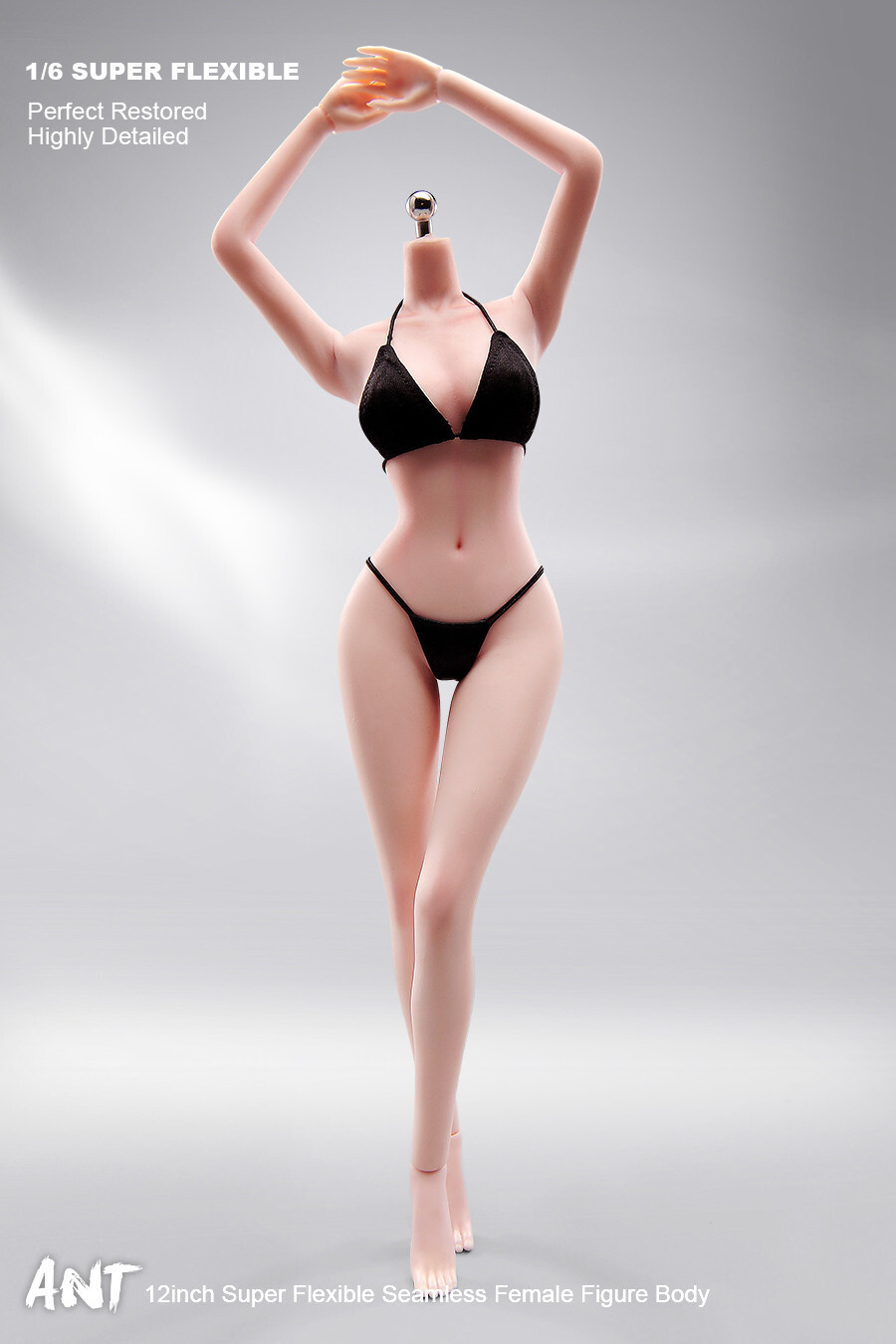 1:6 Pale Skin Medium Breast Female Makeup Seamless Figure Body With detail model
