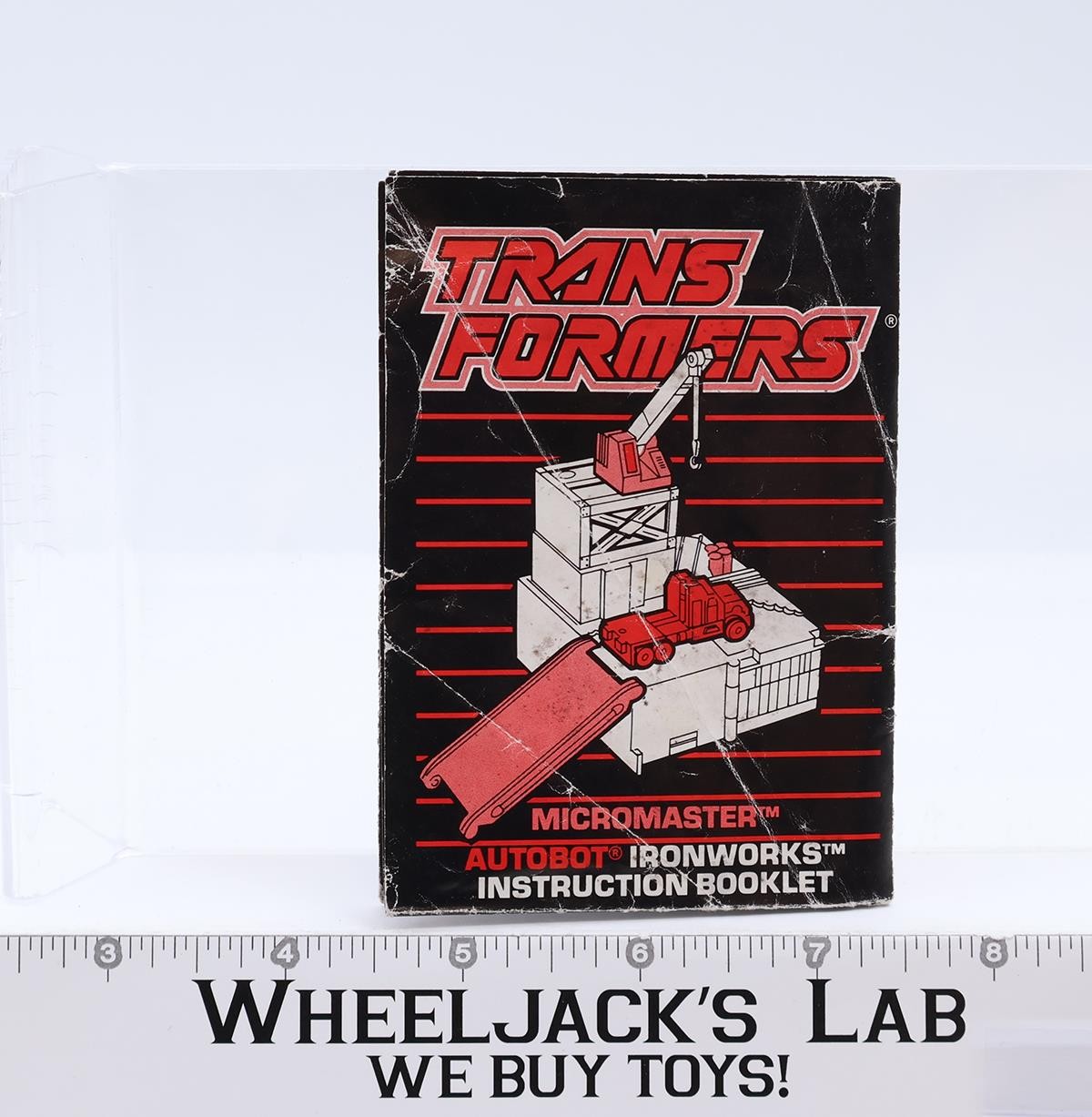 Ironworks Action Figure Vintage Instruction Manual 1988 Hasbro G1 Transformers