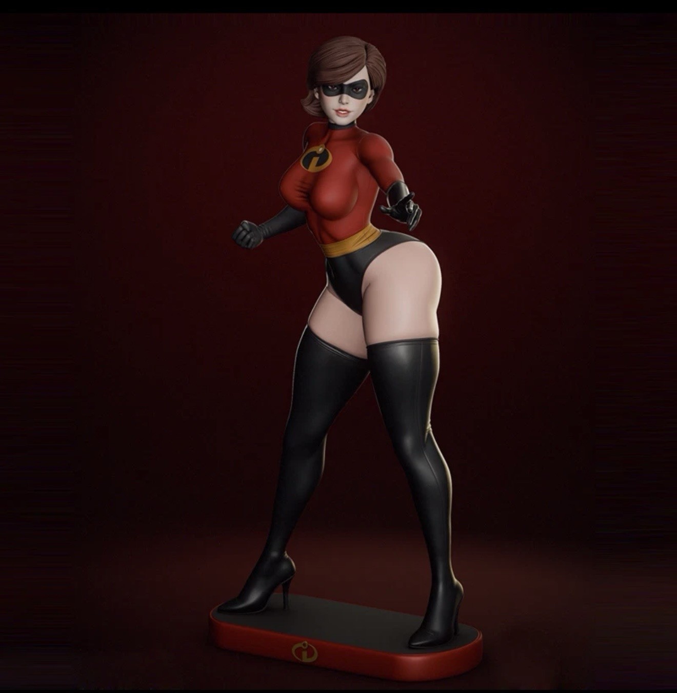 Helen Elastigirl 3d figure /statue 25 cm Handpainted Collectible
