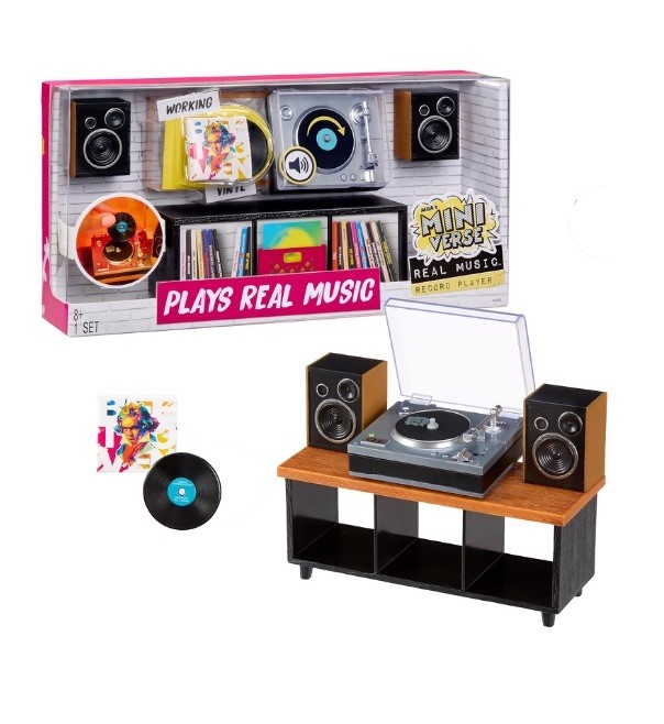 MGA’s Miniverse Real Vinyl Music Record Player In Hand ready to ship New in box