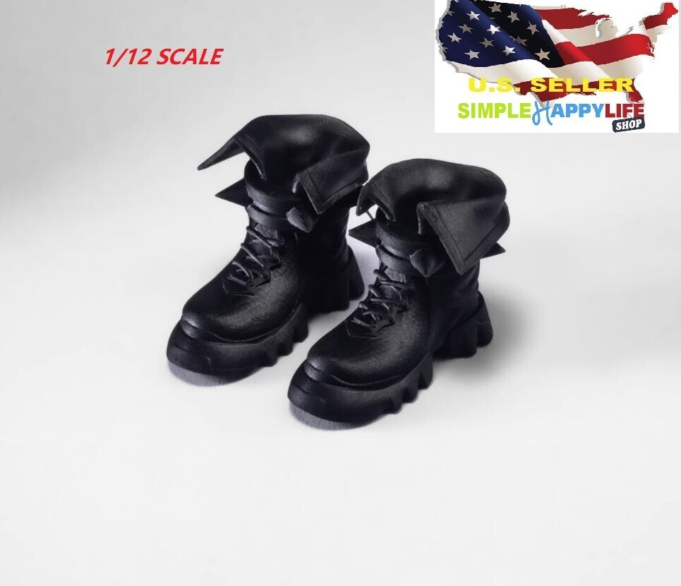 1/12 scale spike short Boots combat Shoes For 6” Female Figure Nota Mezco ❶USA❶