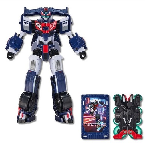 Metal Cardbot S FLASHVECTOR Race Car Transformer Robot Toy