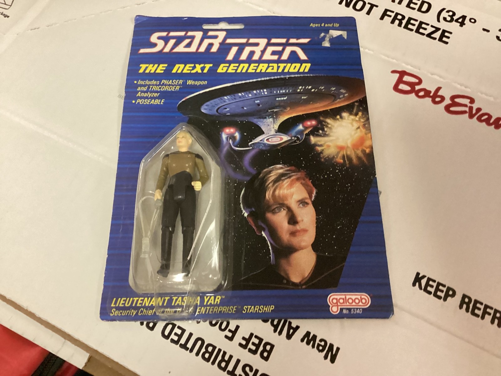1988 Galoob Star Trek, The Next Generation: Lieutenant Tasha Yar NIP