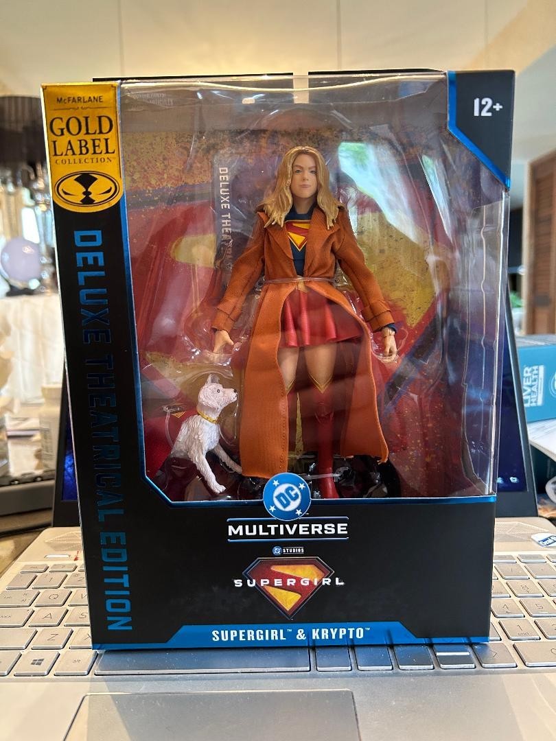 IN STOCK McFarlane DC Multiverse SuperGIRL AND KRYTO Movie 7″ Action Figure!!