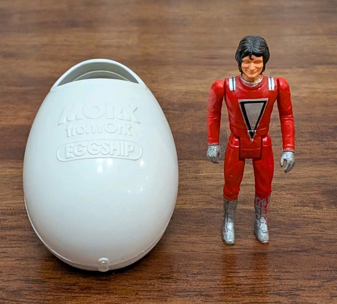 VTG 1979 MORK & EGGSHIP Action Figure Toy Set Mork & Mindy TV Ork Mattell