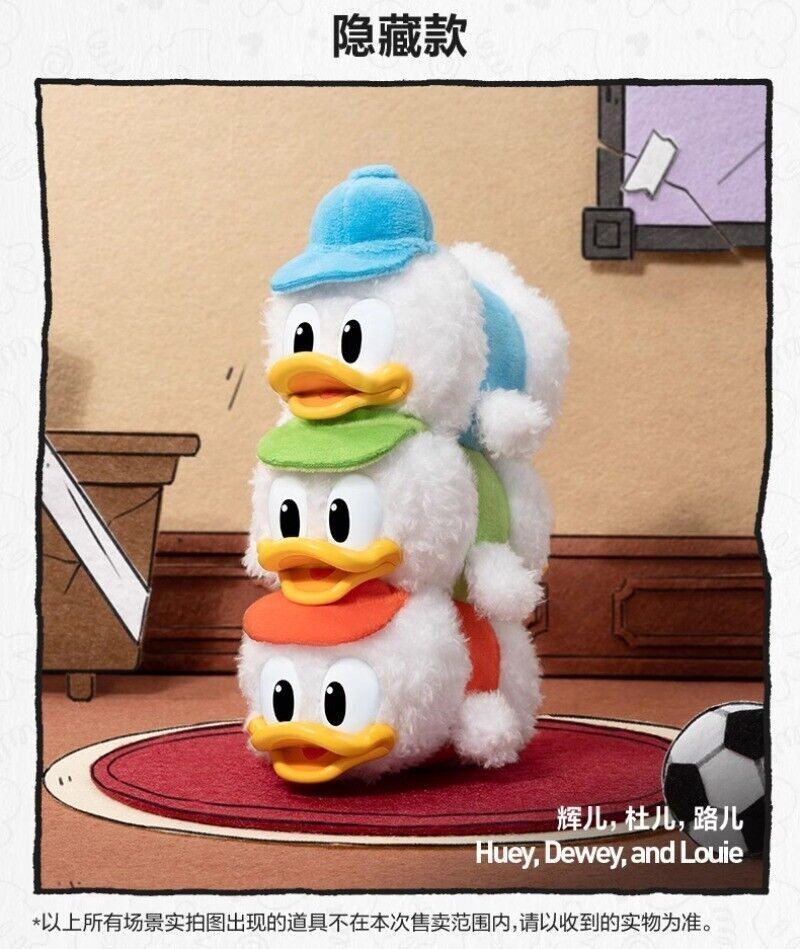 Huey Dewey And Loui-Mickey Family Cute Together Keychain Series Confirmed Figure