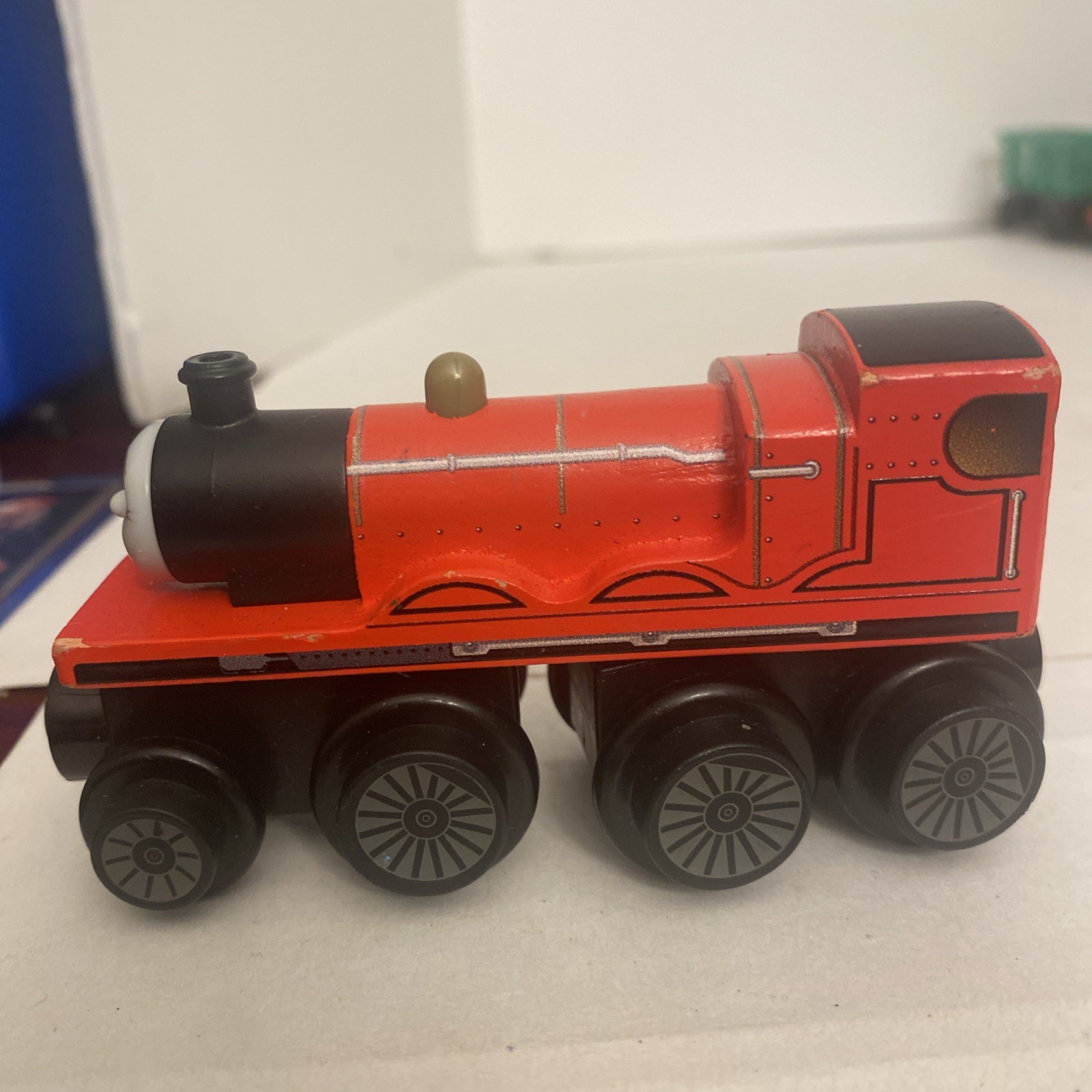 Thomas and Friends Wooden Railway Lot of 2 Trains James Dustins Tender