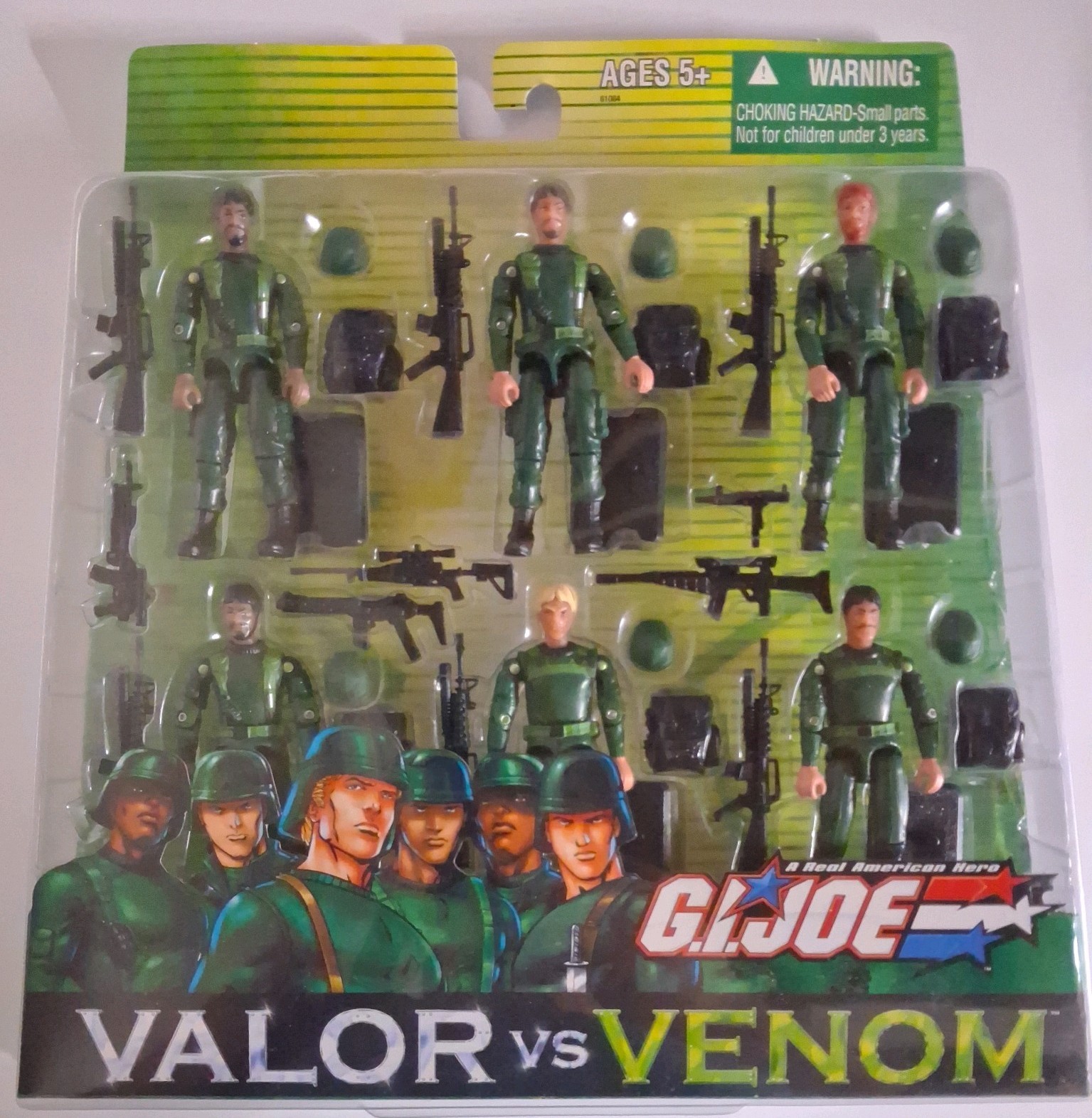 GI Joe Valor Vs. Venom Multi-Packs Green Shirts Infantry Division 6-Pack