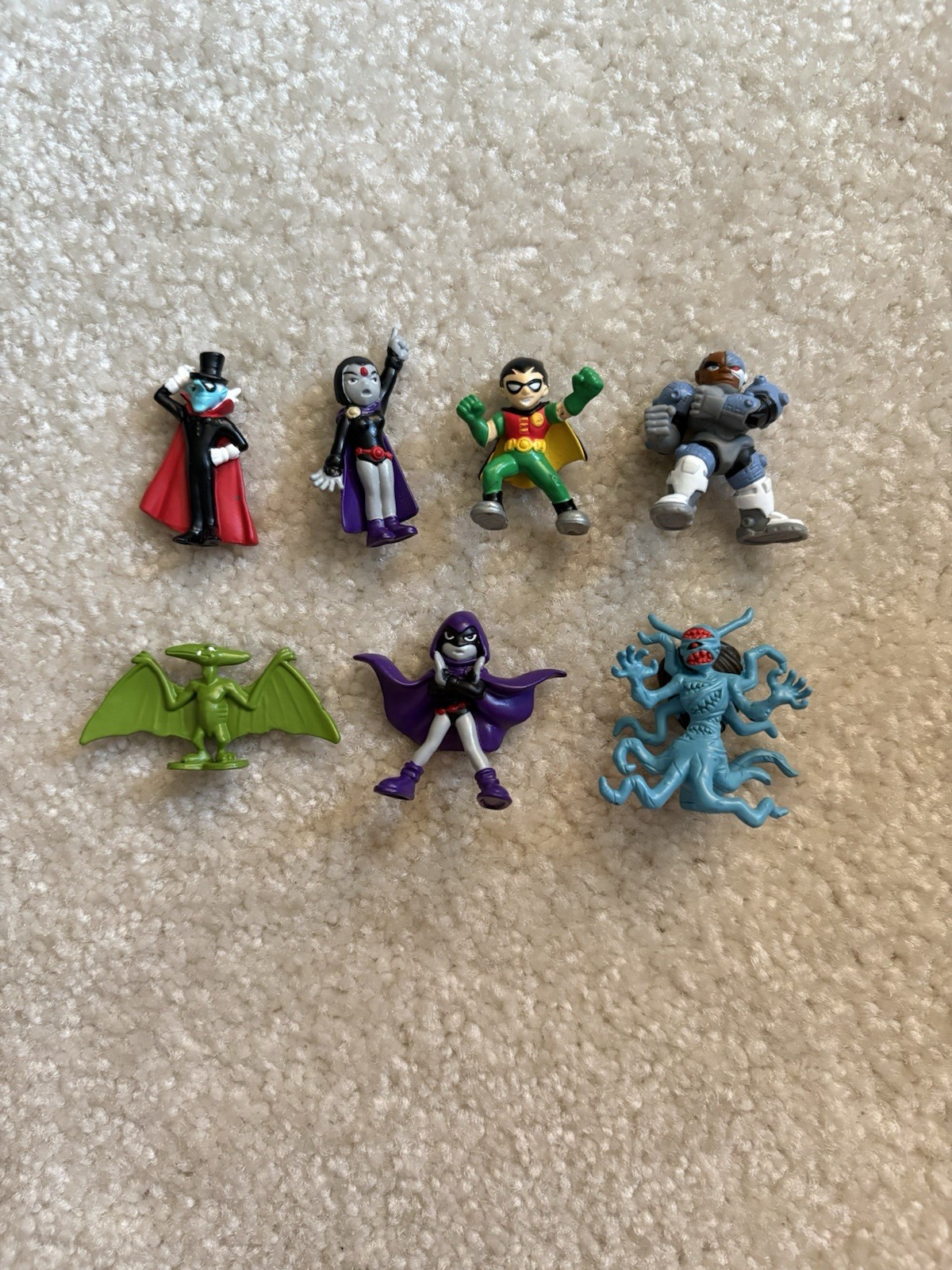 Lot Of 7 2003 Bandai Teen Titans Go Minifigures