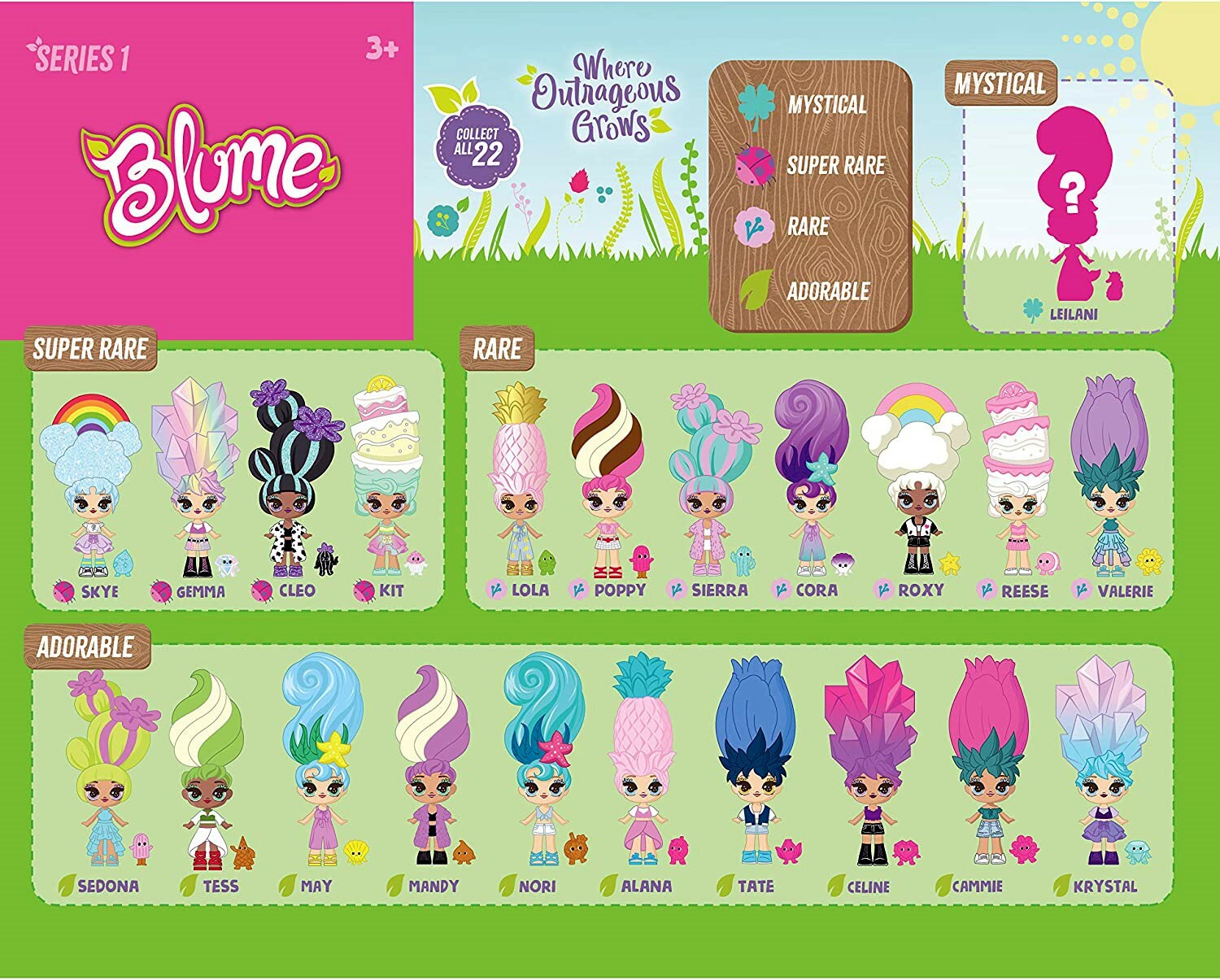 Lot of 6x BLUME Doll Series 1 Surprise Doll – Just add Water – Collect all 22!
