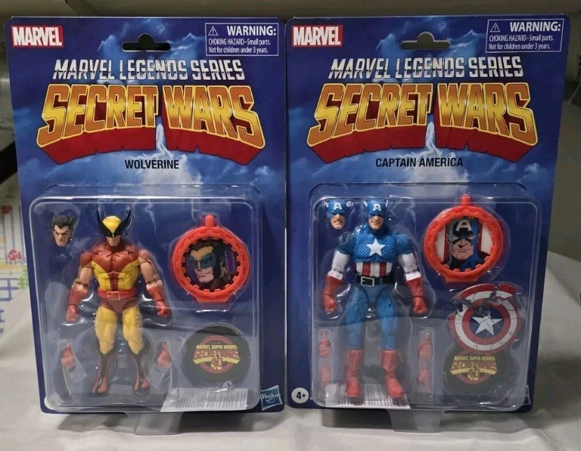 Marvel Legends Secret Wars 40th Anniv. Captain America & Wolverine Figure Set