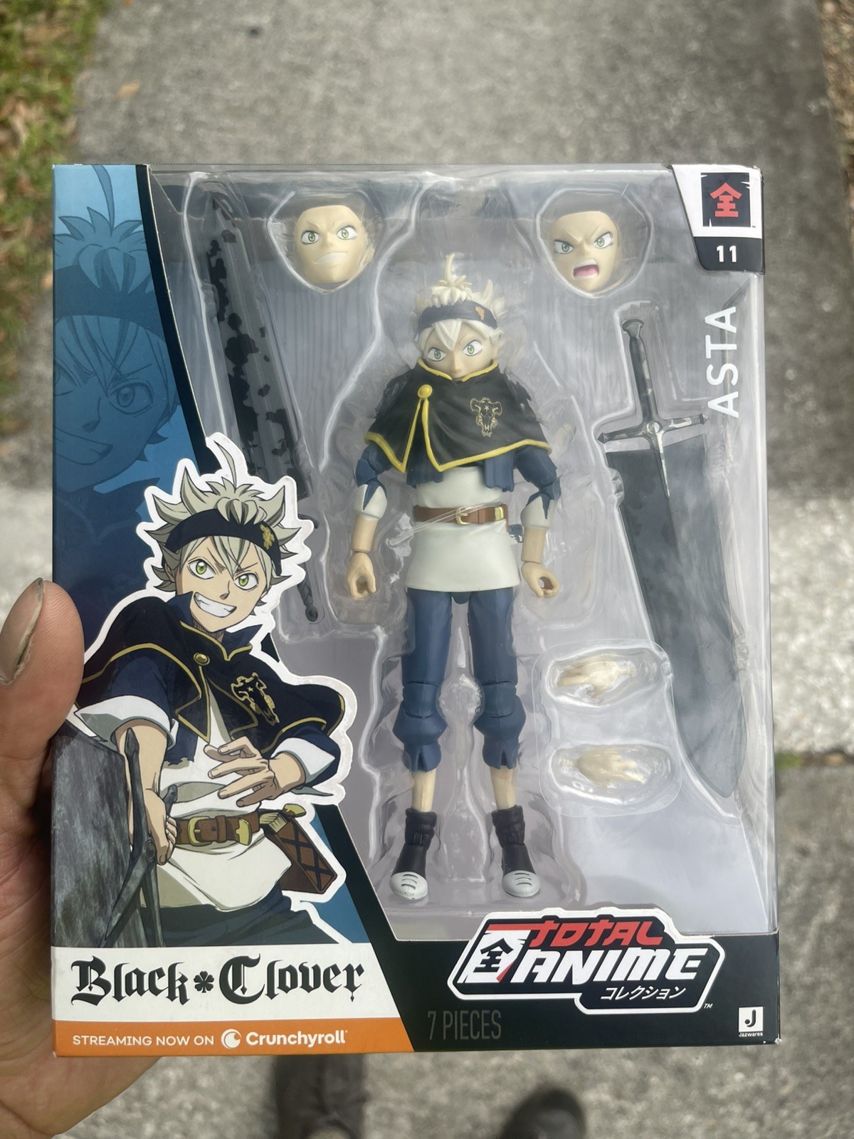 Total Anime Asta – 6.5-Inch Figure with Swappable Faceplates, Alternate Hands…