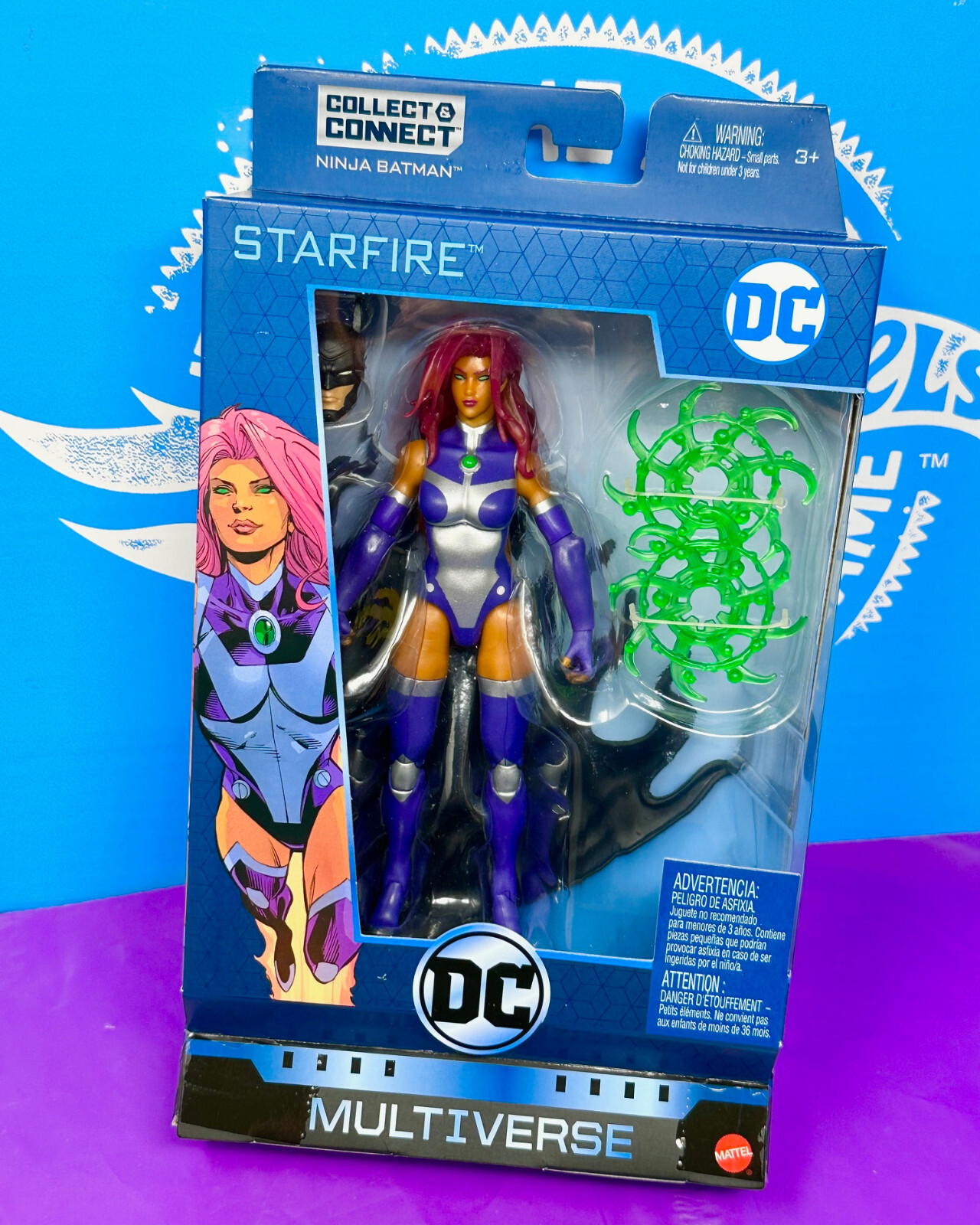 DC Multiverse STARFIRE 6″ Action Figure Click & Connect Ninja Batman BAF Mattel