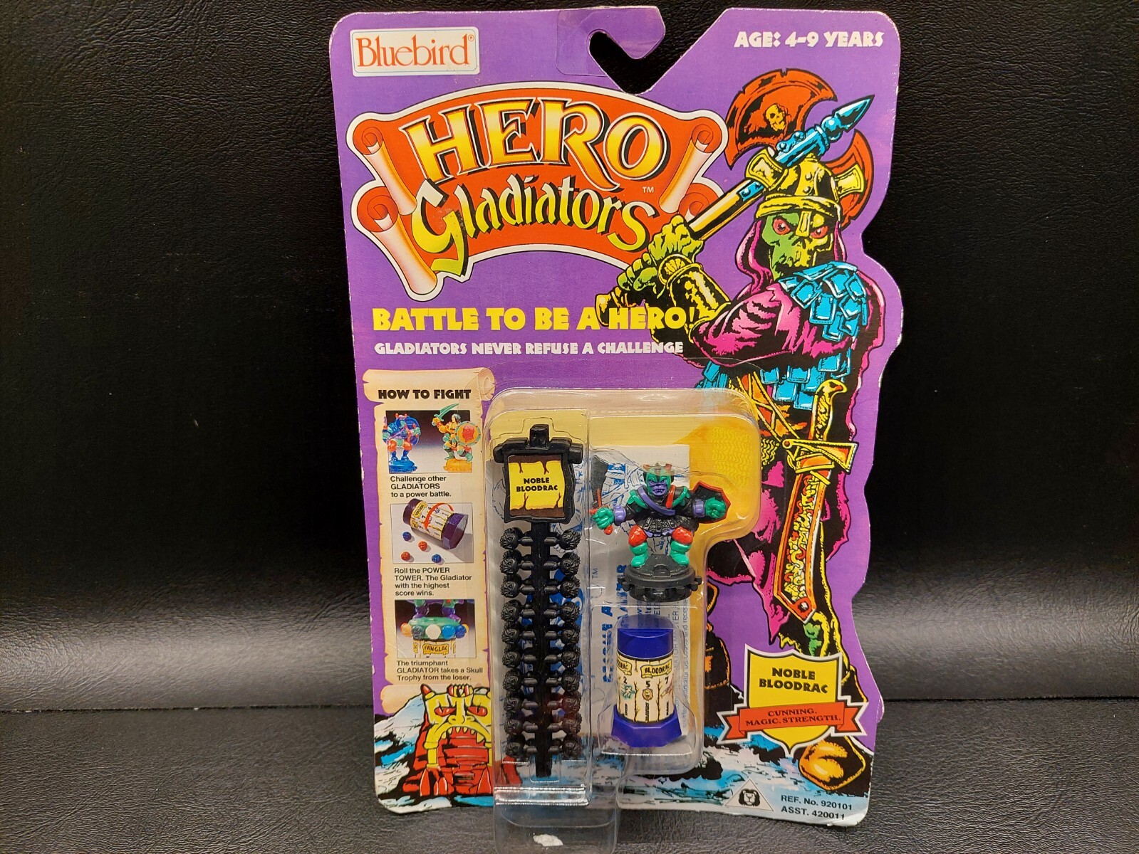 Vintage 1991 Bluebird Hero Gladiators Figure – Noble Bloodrac