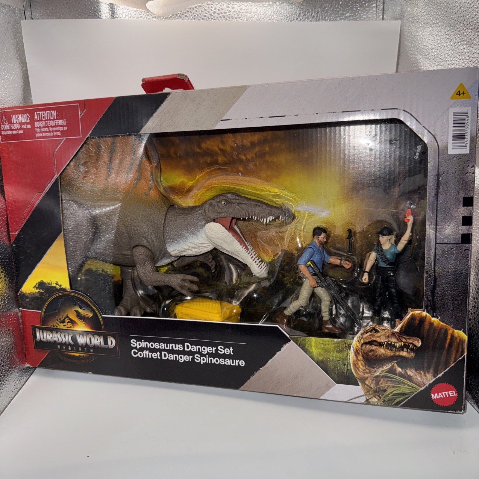 Jurassic World Rebirth Movie Spinosaurus Danger Dinosaur Set Scarlet Johansson