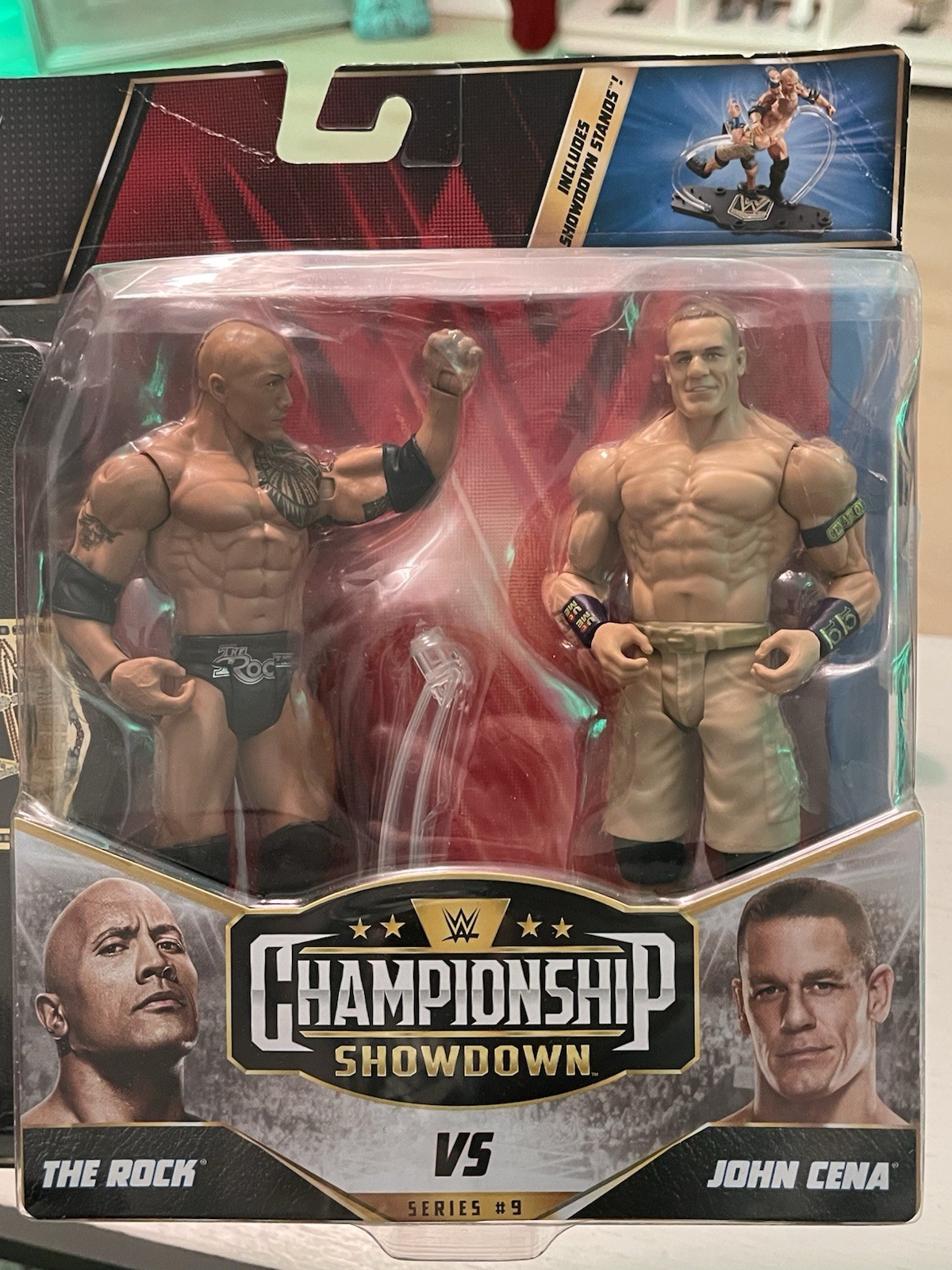 WWE Championship Showdown Series 9 Two-Pack The Rock vs John Cena Action Figures