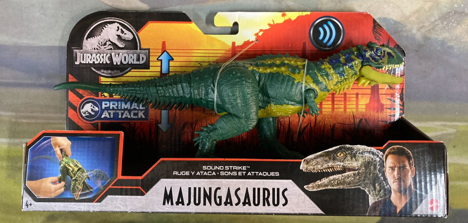 Jurassic World Majungasaurus Sound Strike Primal Attack Mattel Park