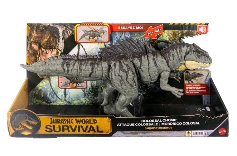 Jurassic World Survival Colossal Chomp Giganotosaurus Figure Big Bite JKG93 26🆕