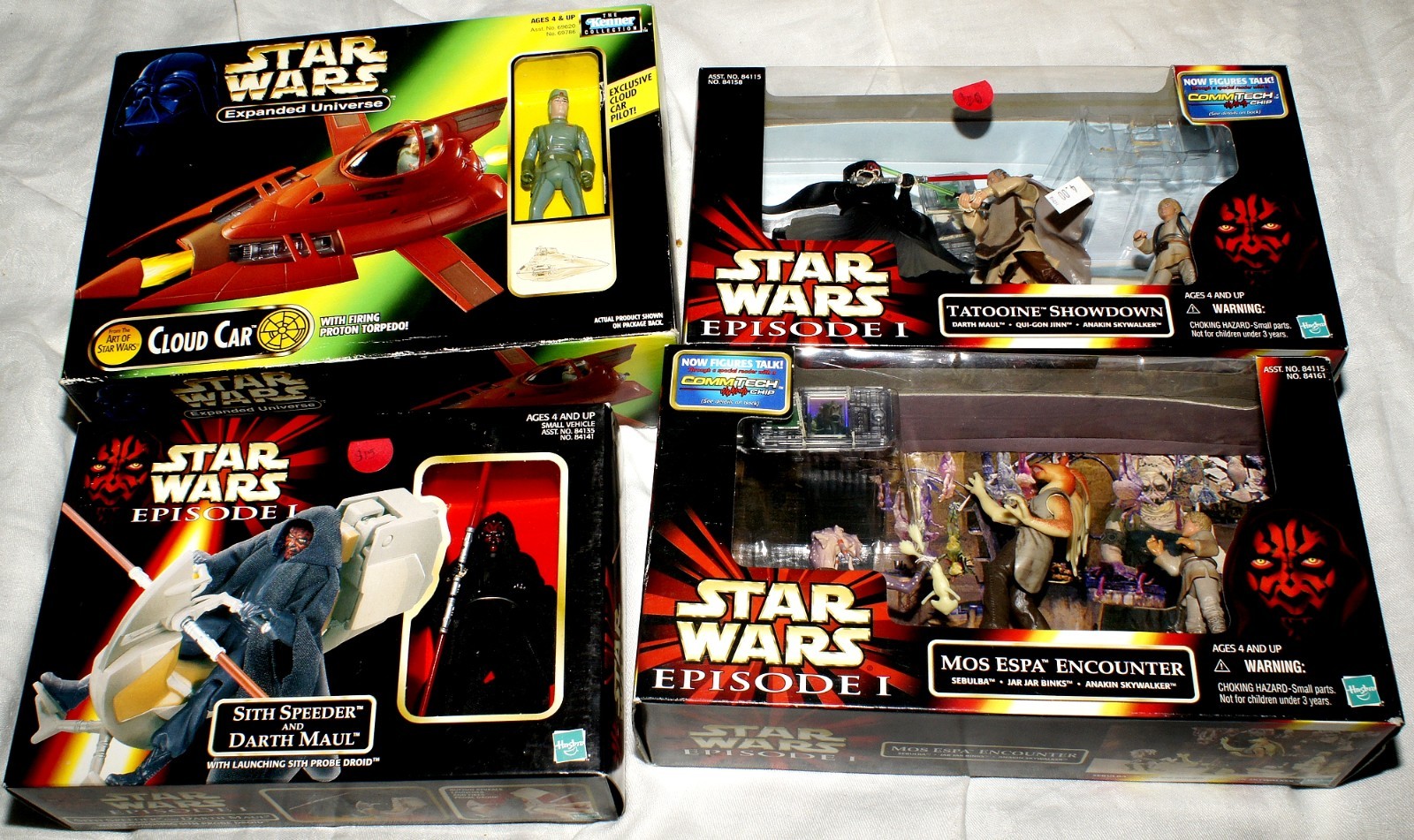 Lot Of STAR WARS Episode 1 Vehicle Action Figure Boxed Lot Darth Maul Mos Espa