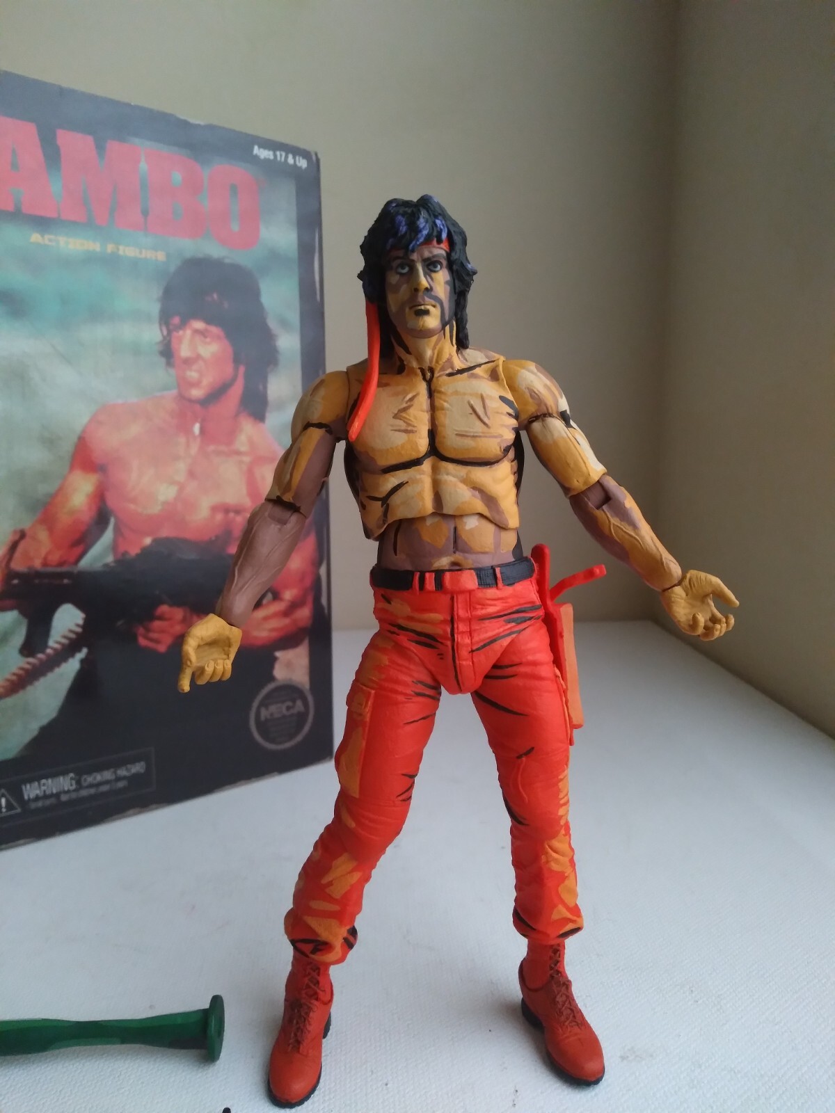 NECA ULTIMATE RAMBO NES FIGURE NINTENDO ATARI REEL TOYs SYLVESTER STALLONE LOOK