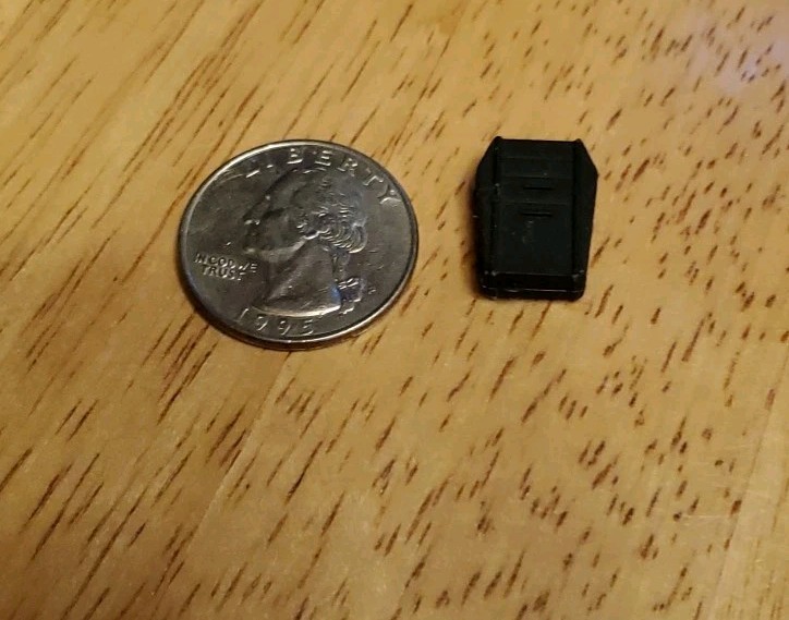 Mego Star Trek Tricorder for 8 “Action Figure Painted Flat Black Missing Strap