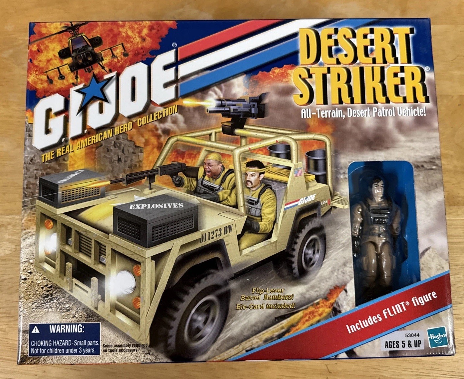 2001 GI Joe Desert Striker with Flint NEW/Sealed