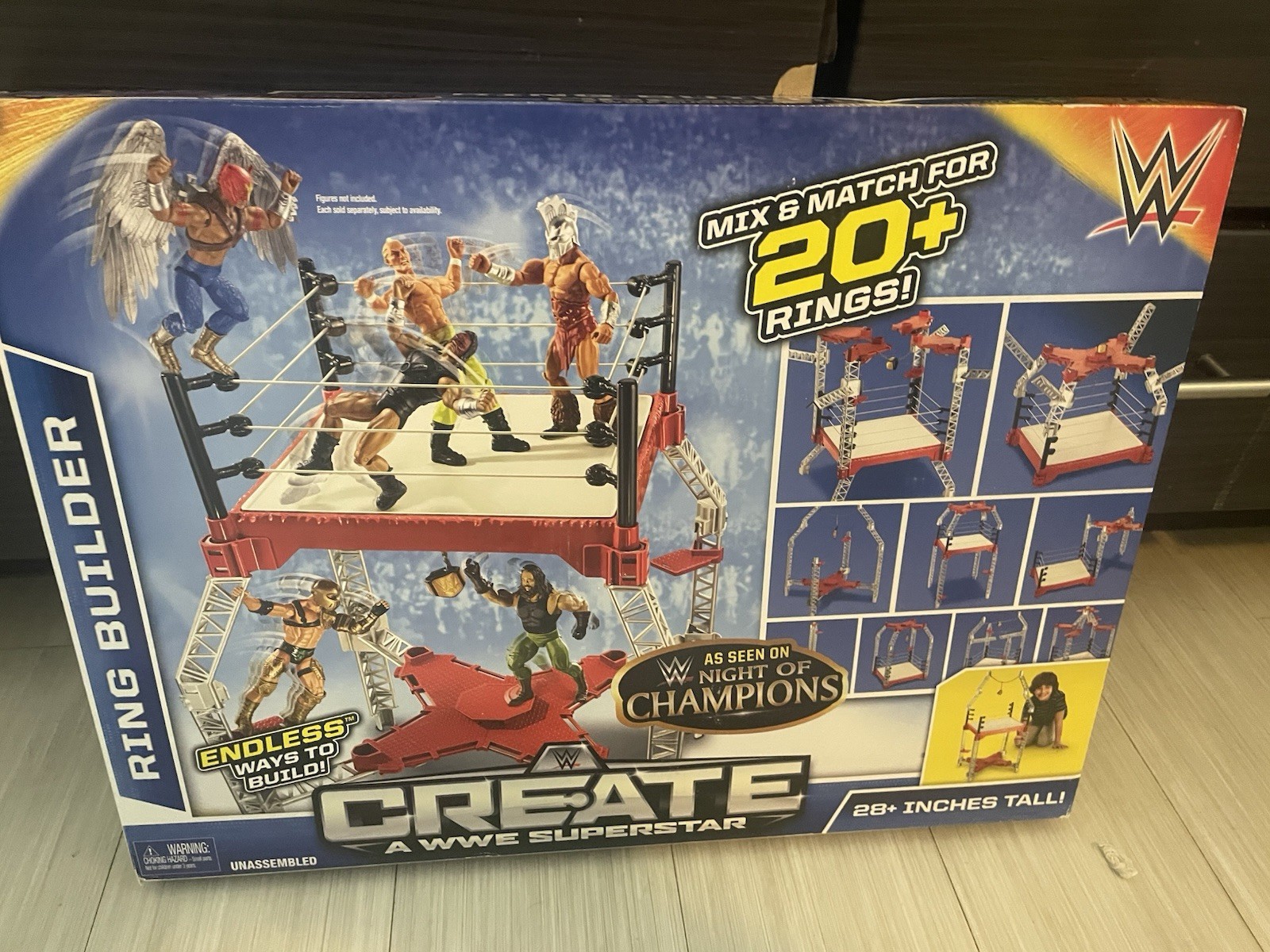 Create A WWE Superstar Ring Builder MINT New In Box Cena Hogan Reigns Wrestling