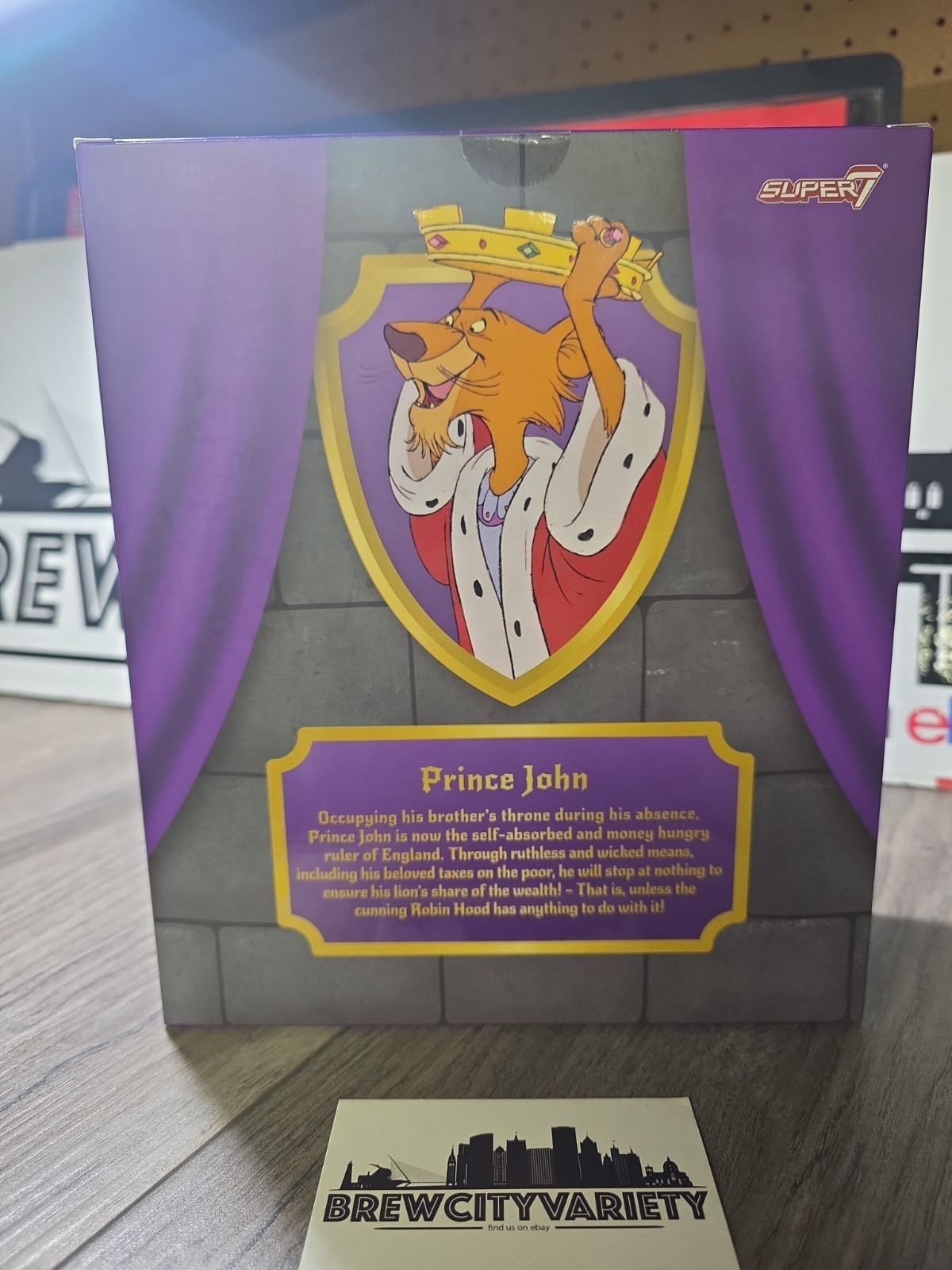 Super7 Disney Ultimates Series 1 : Robin Hood : Prince John Figure MIB