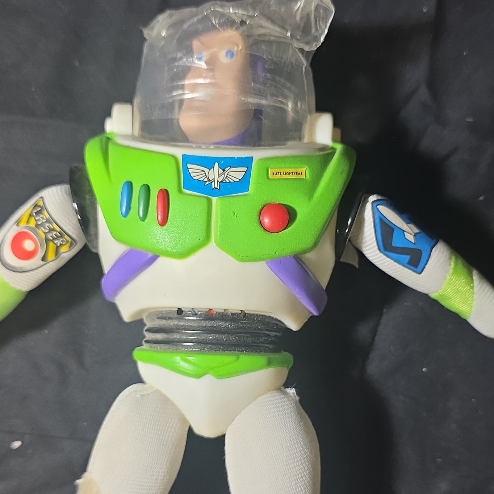 Toy Story Buzz Lightyear Action Figure Plush Polyester Fiber White Green Purple