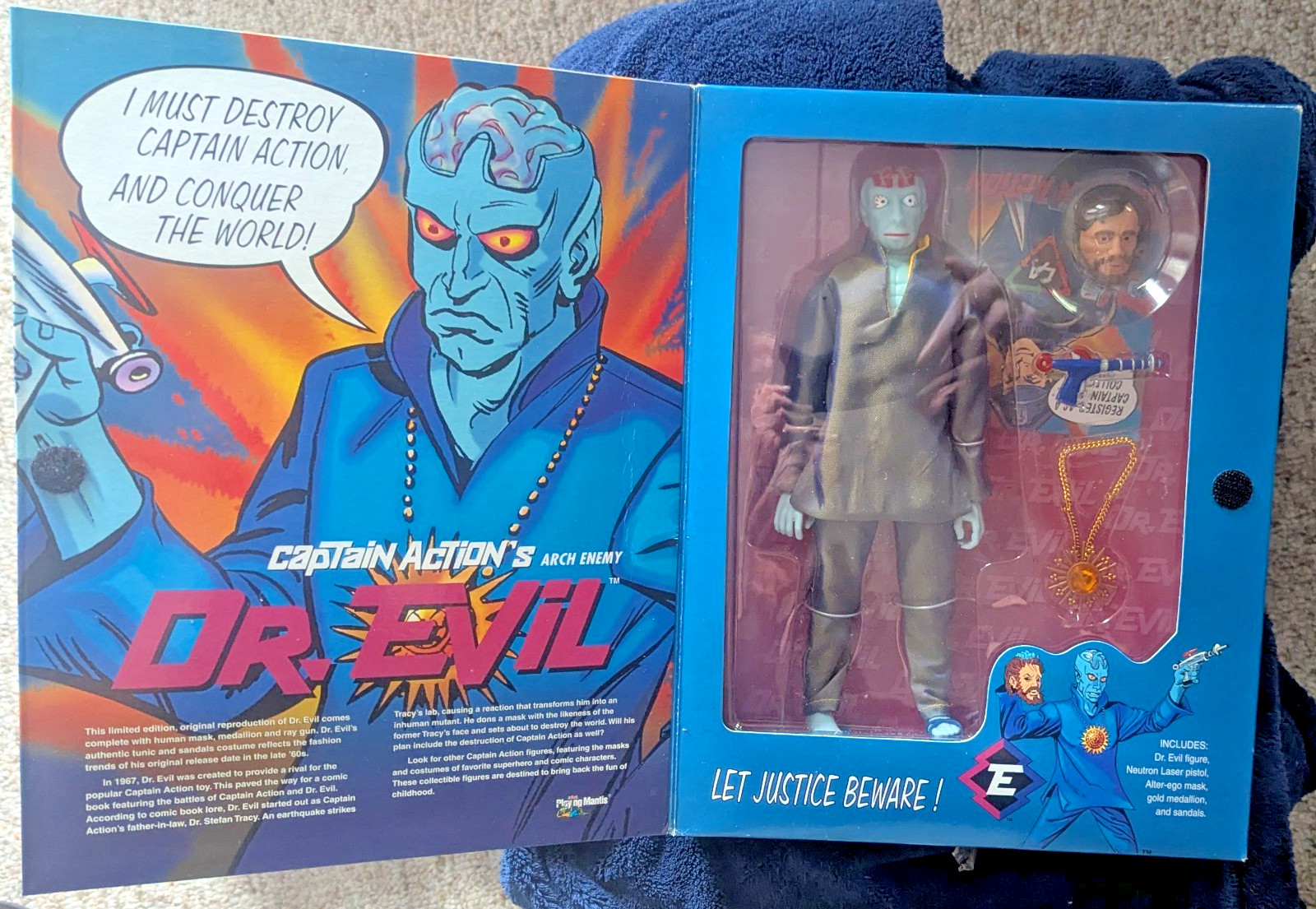Vintage Captain Actions Arch Enemy Dr. Evil / 12” / Figure / 1998 / New in Box