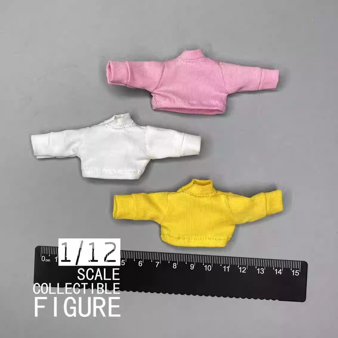 1/12 Scale Female Trendy Short Sleeve Tops T-Shirts Model For 6” Action Figure