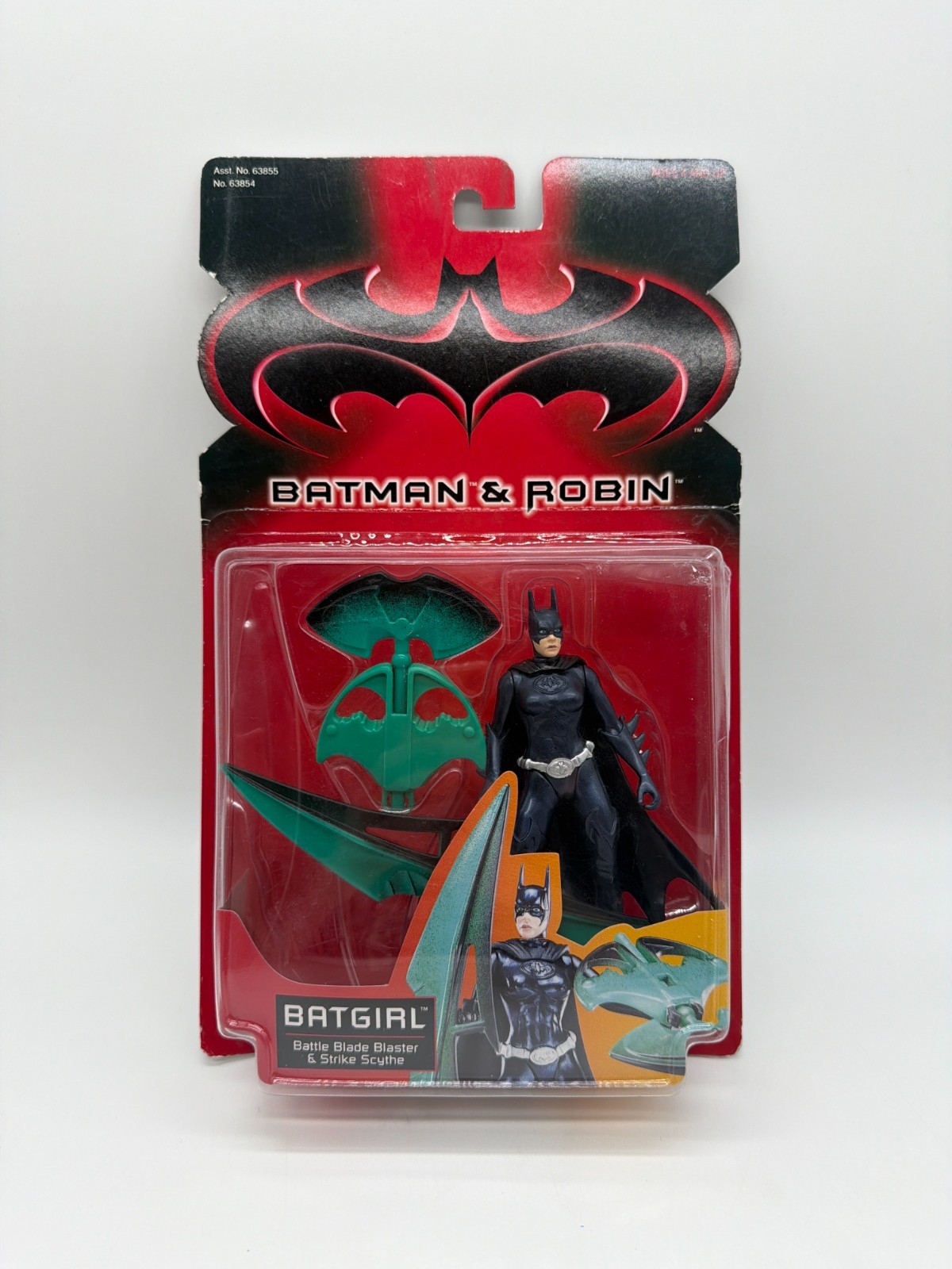 Hasbro 1997 Batman & Robin Batgirl Battle Blade Blaster & Strike Scythe NEW