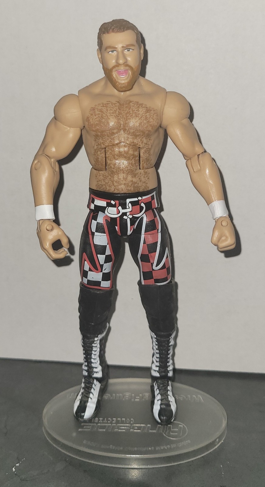 Mattel WWE Elite Series 40 Sami Zayn Figure with Clear Stand