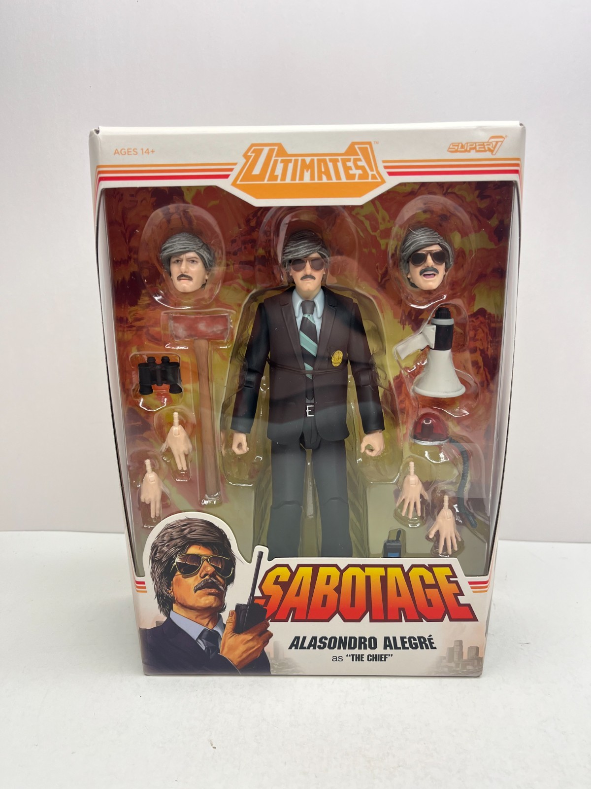SUPER7 ULTIMATES BEASTIES BOYS SABOTAGE ALASONDRO ALEGRE THE CHIEF DAMAGED BOX