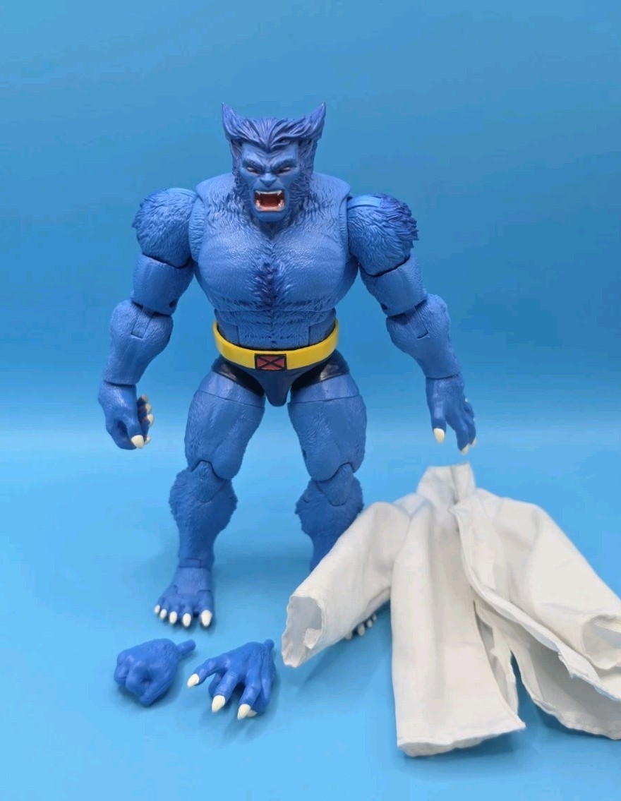 Marvel Legends Beast 6″ Action Figure Complete With Added Lab Coat Caliban Wave