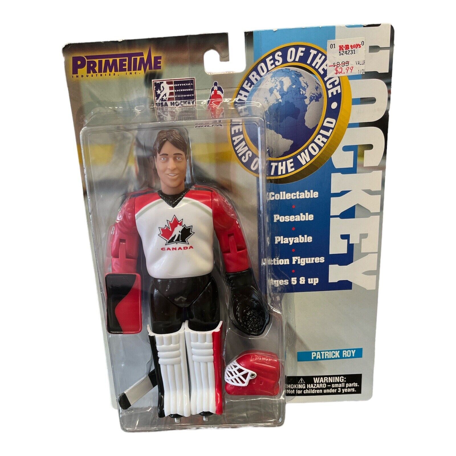 Patrick Roy Team Canada Olympics Primetime Goalie Figure