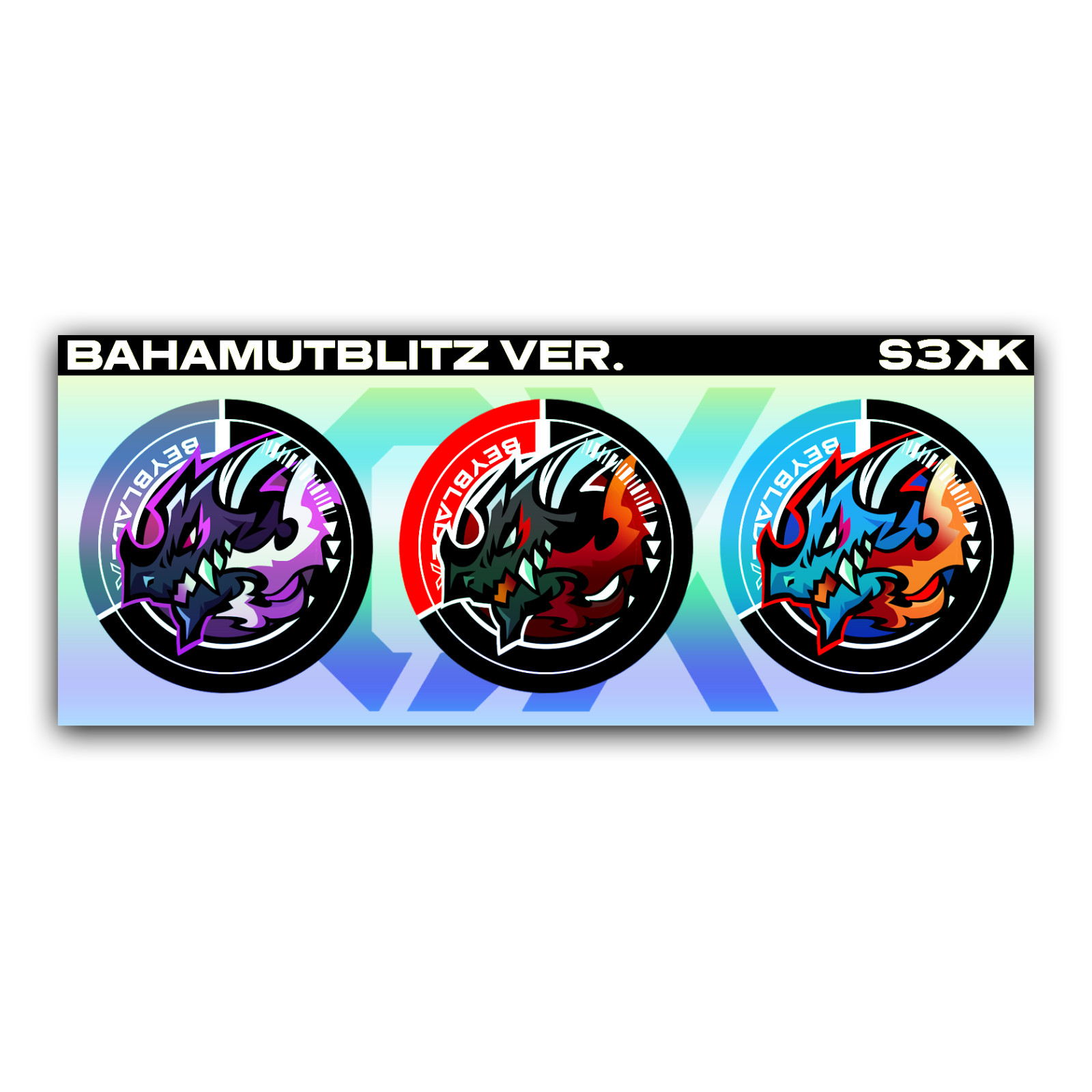 Beyblade X: CUSTOM CX Recolor Set Stickers