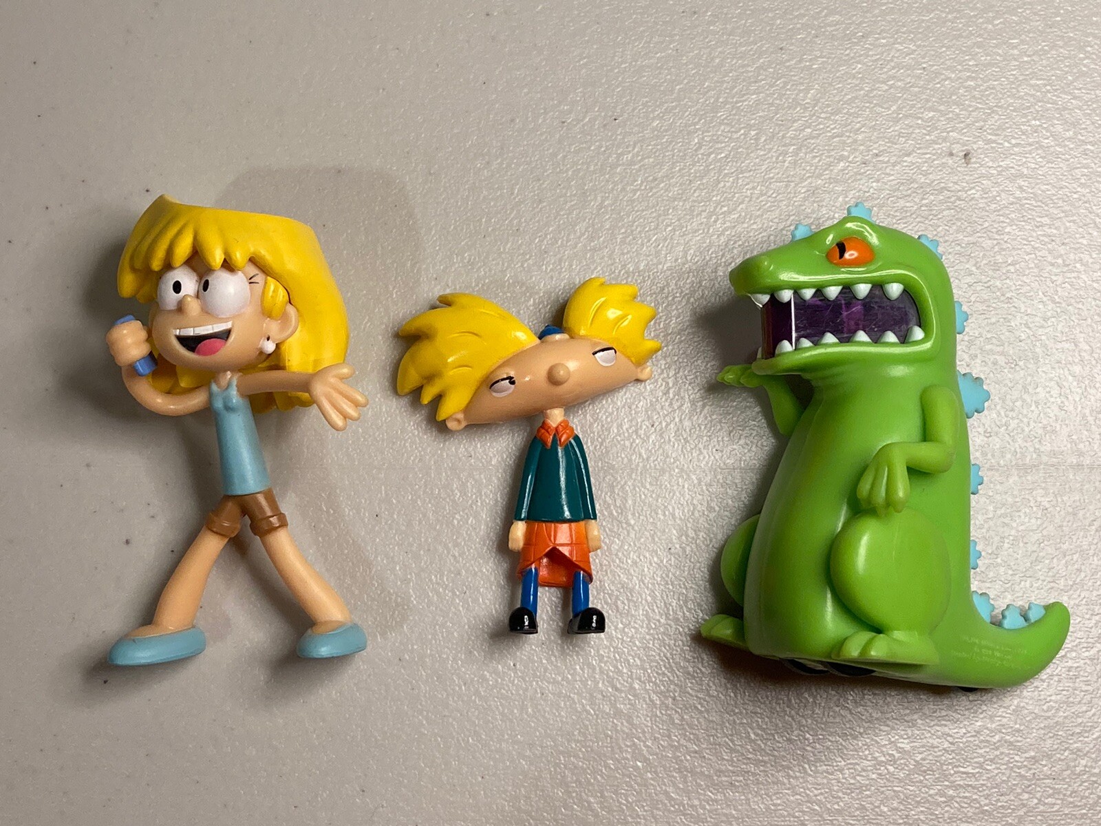 Nickelodeon Figurine Lot Lori Loud House, Hey Arnold, Reptar Burger King