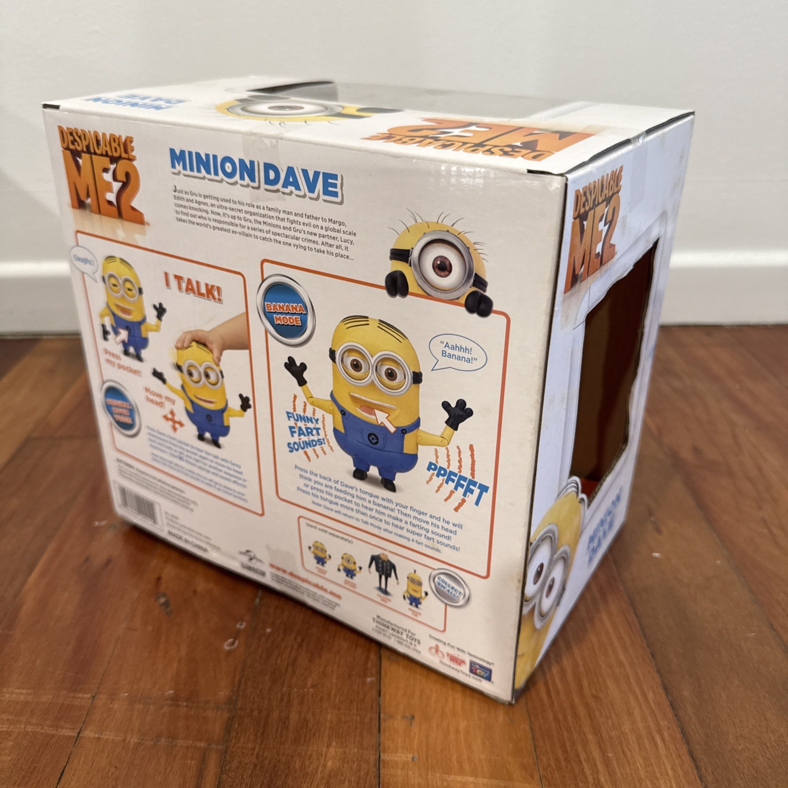Minion Tim Singing & Stuart Laughing & Dave talking figure Despicable Me 2