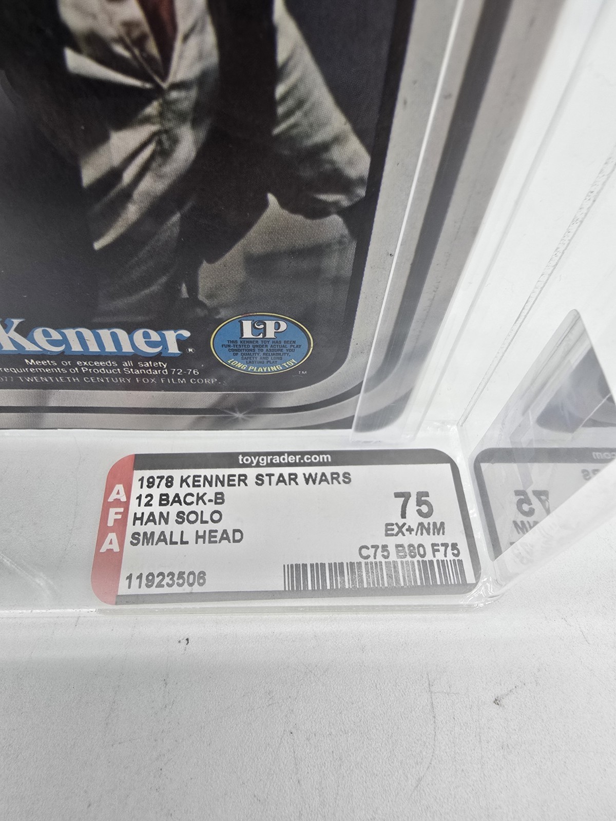 Star Wars Kenner 1978 HAN SOLO 12 BACK – B AFA 75 Small Head