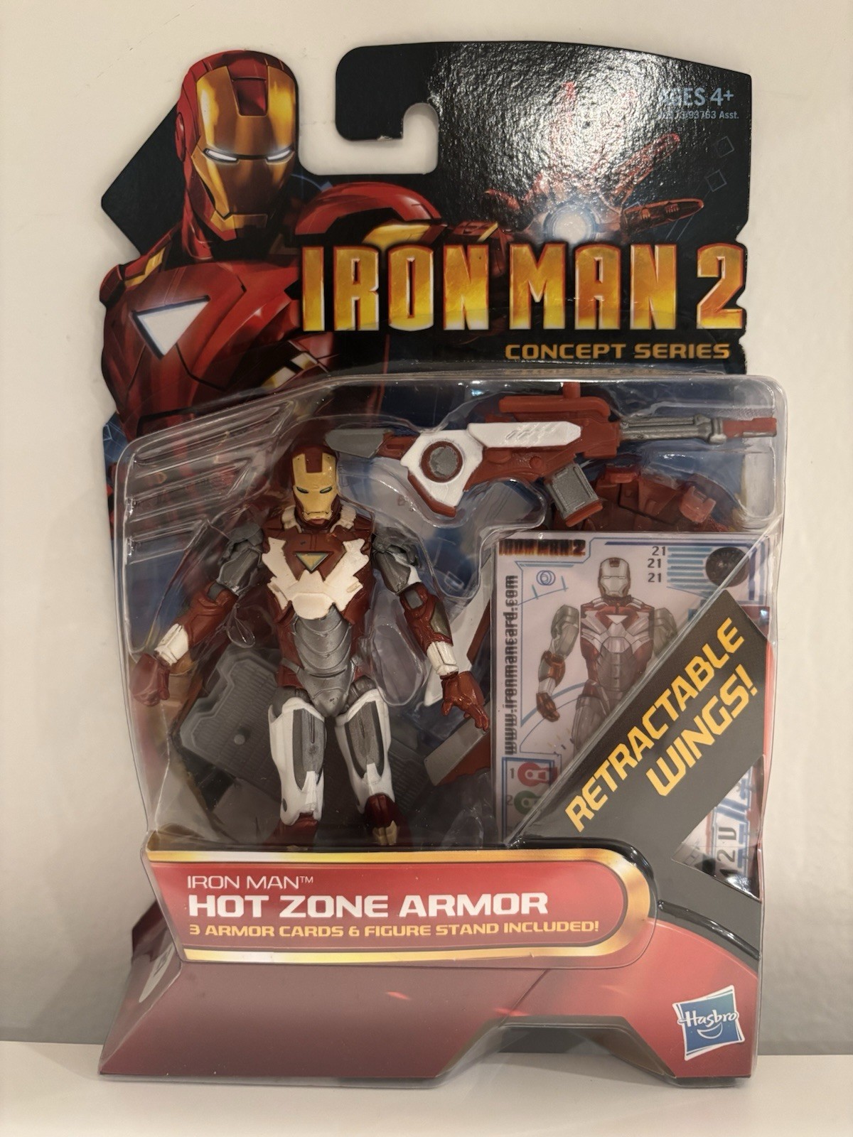Marvel Iron Man 2 Concept Series #21 Iron Man Hot Zone Armor 3.75” Figure Hasbro
