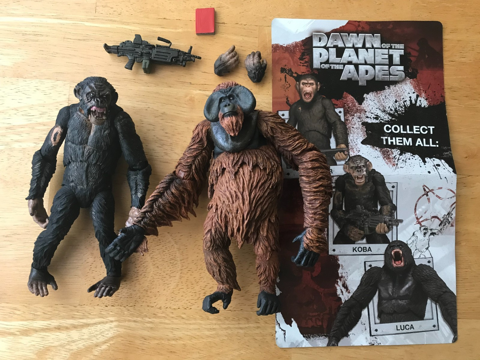 Neca Koba Maurice Figure Lot Dawn Of The Planet Of The Apes Series 1 2 Caesar