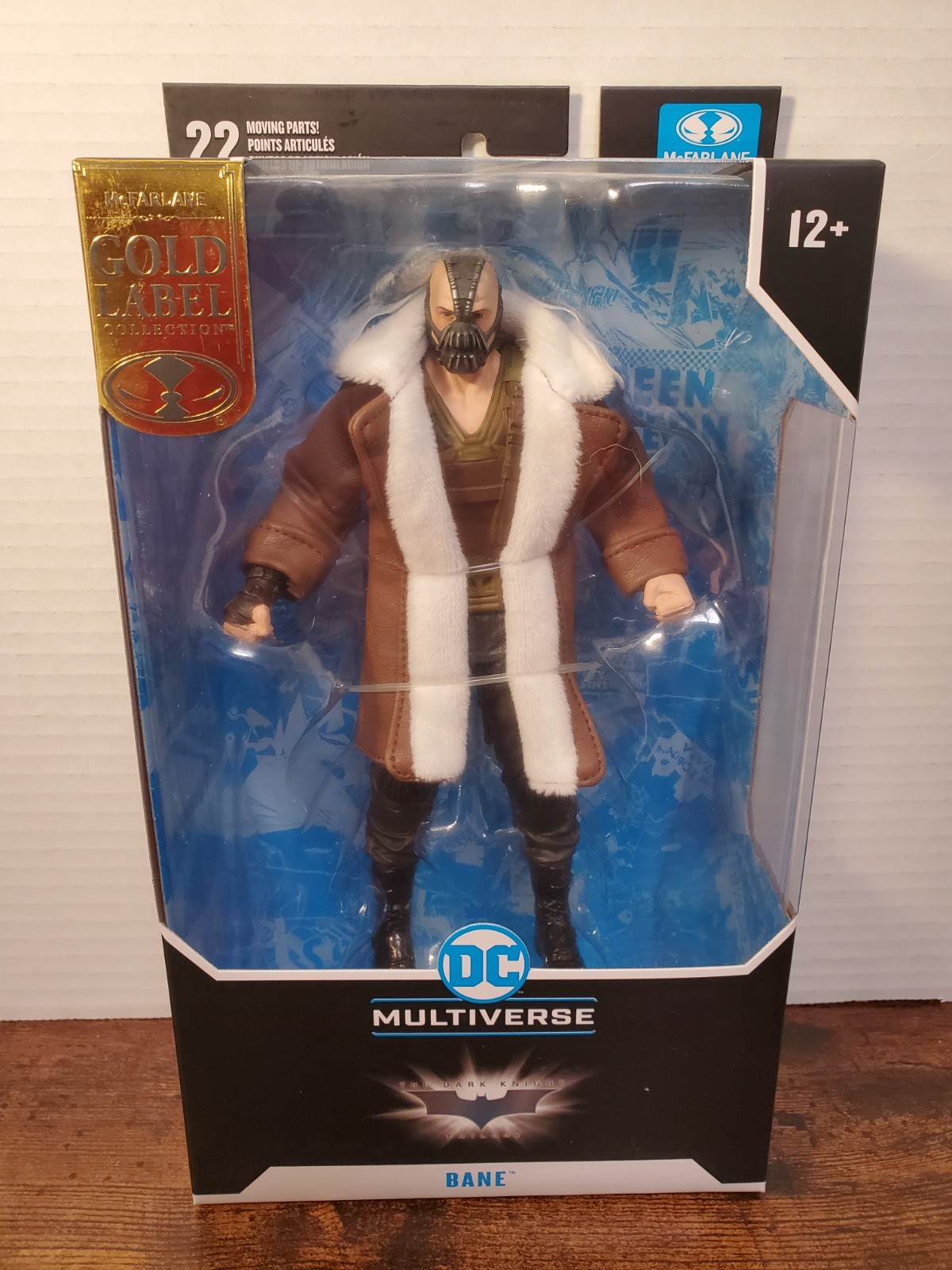 DC Multiverse Dark Knight Rises BANE (Trench Coat) Gold Label Mcfarlane New