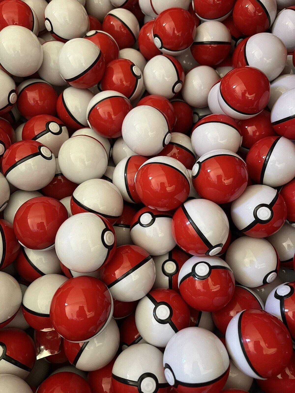 Mini 2” Pokeballs Random Action Figures Kids Bday Party Favor Gift Cake Topper