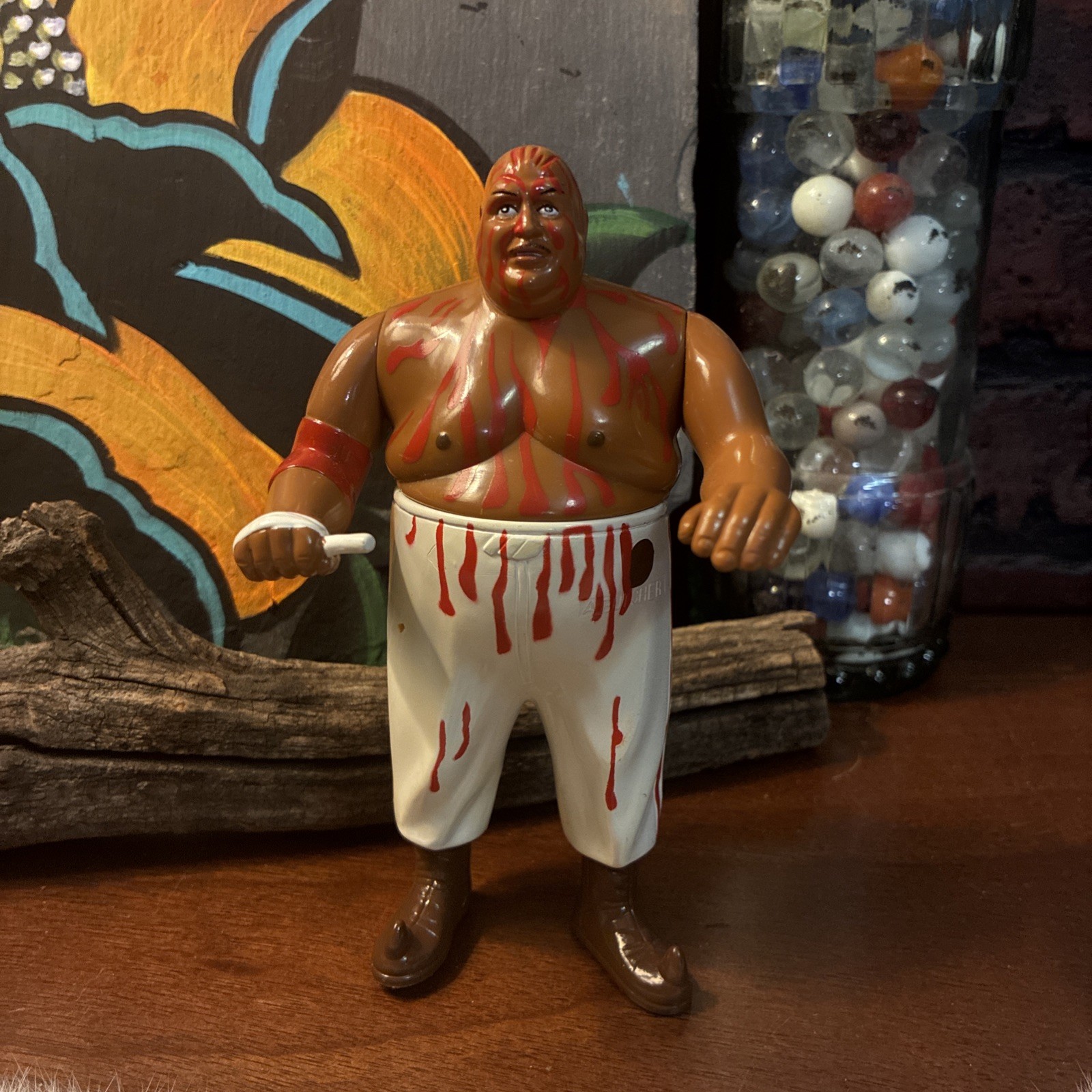 Abdullah the Butcher Legends of Professional Wrestling Action Figure W Blood S1