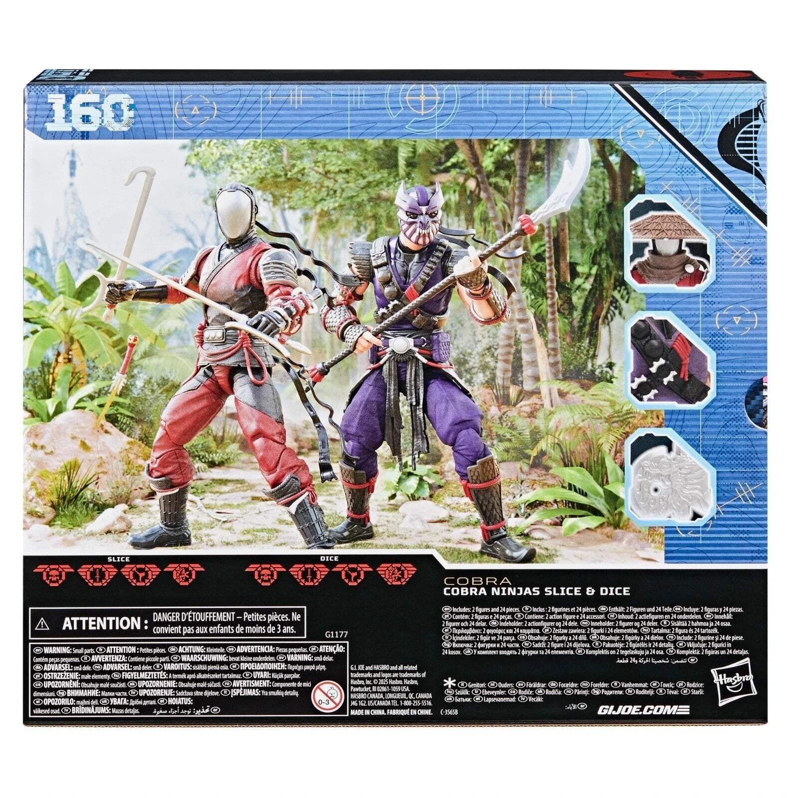 GI Joe Classified Slice & Dice Cobra Ninjas 2 Pack Hasbro NEW
