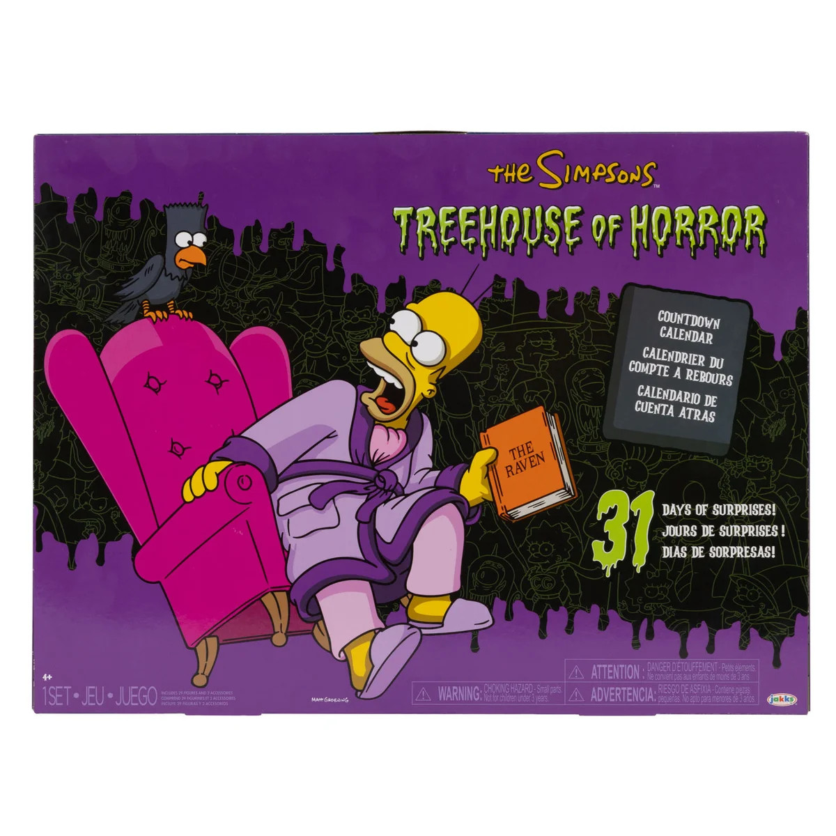 THE SIMPSONS TREEHOUSE OF HORROR 31 DAY ADVENT CALENDAR- NEW SEALED