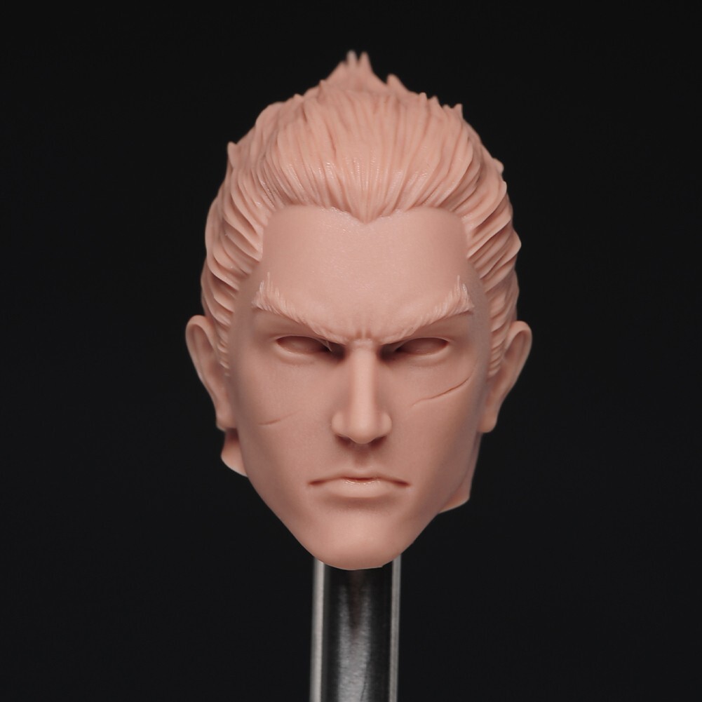 1/6 Unpaint Anime Man Action Figure Head Sculpture Fit 12″ Figure Body Toys